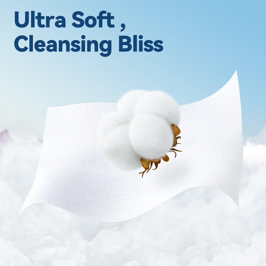 Winner Face Towels Soft Pack, 100% USDA Biobased Facial Towels, Unscented Cotton Tissues for Sensitive Skin, OEKO-TEX Certified Face Towelettes Disposable, Makeup Remover Dry Wipes, 100 Ct, 1 Pack