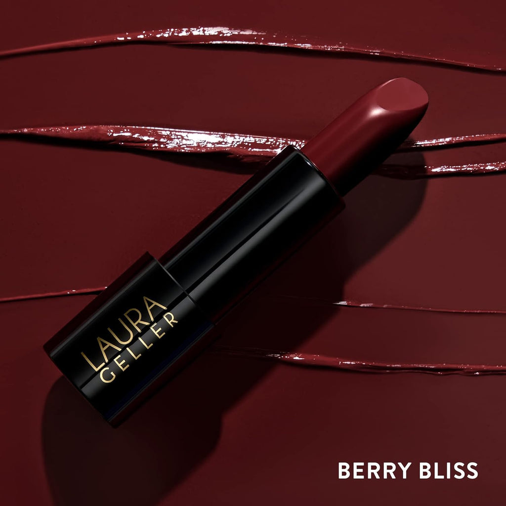 LAURA GELLER NEW YORK Modern Classic Lipstick - Berry Bliss - Ultra-Rich Color - Luxurious and Lightweight - Cream Finish