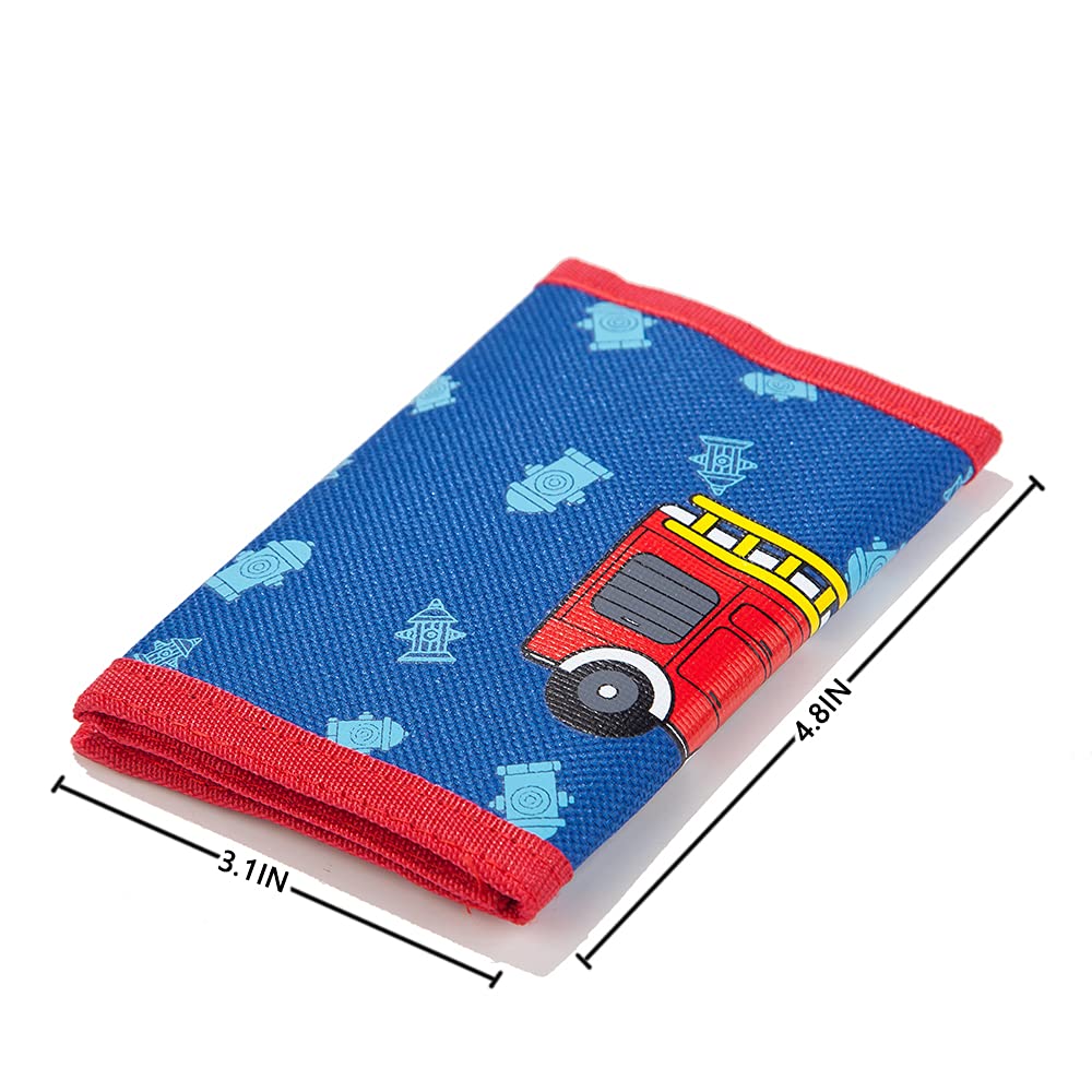Leyeve wallet,Teen Wallet with Coin Pocket,Kids Wallets for Girls,RFID Trifold Canvas Outdoor lovely cartoon Wallet for Kids-Wallet with Magic Sticker - Alpaca