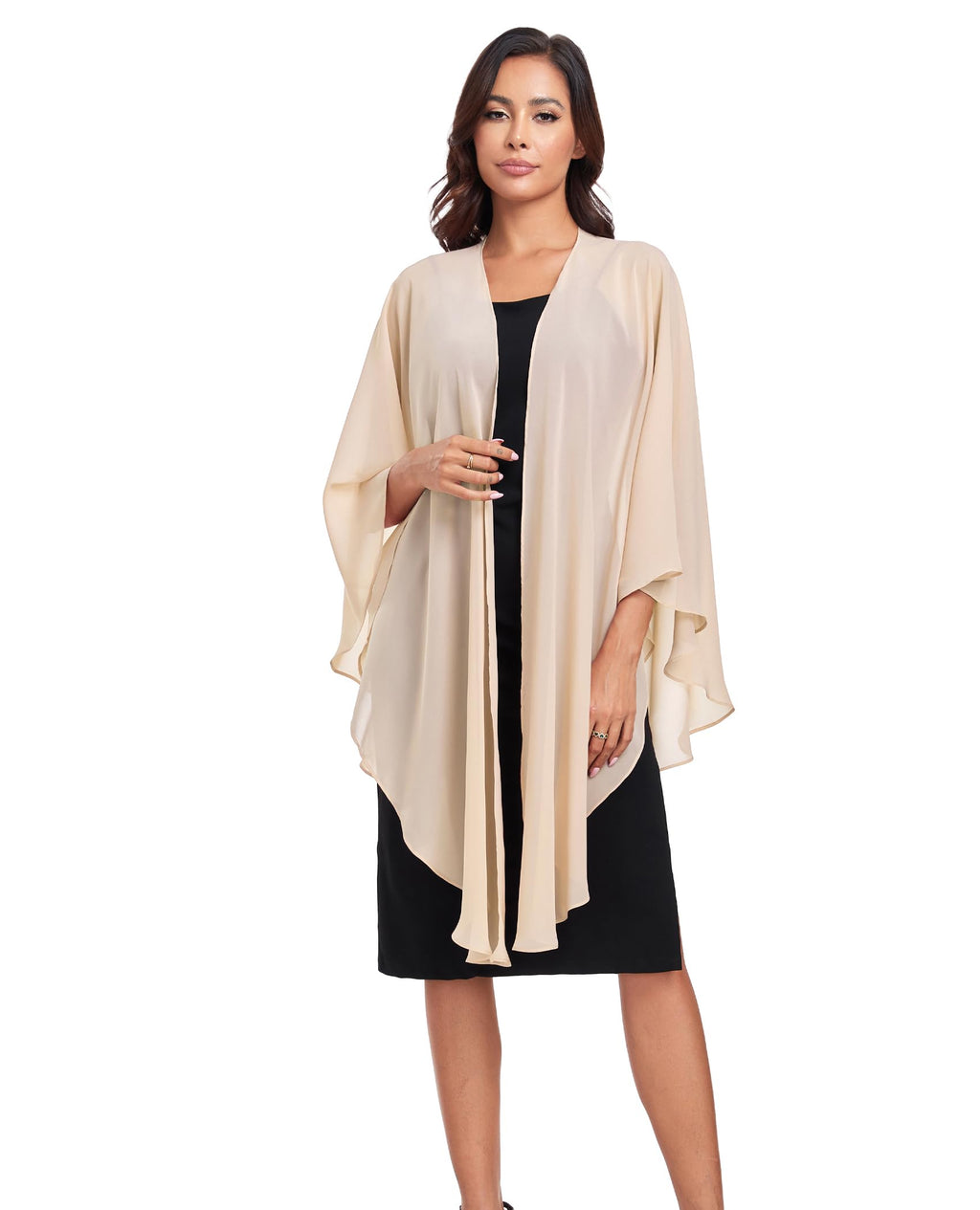 TONGFANTFL Shawls Wraps for Evening Wedding Party Chiffon Scarf Soft Bridal Wraps Wedding Guest Shawl Coverage