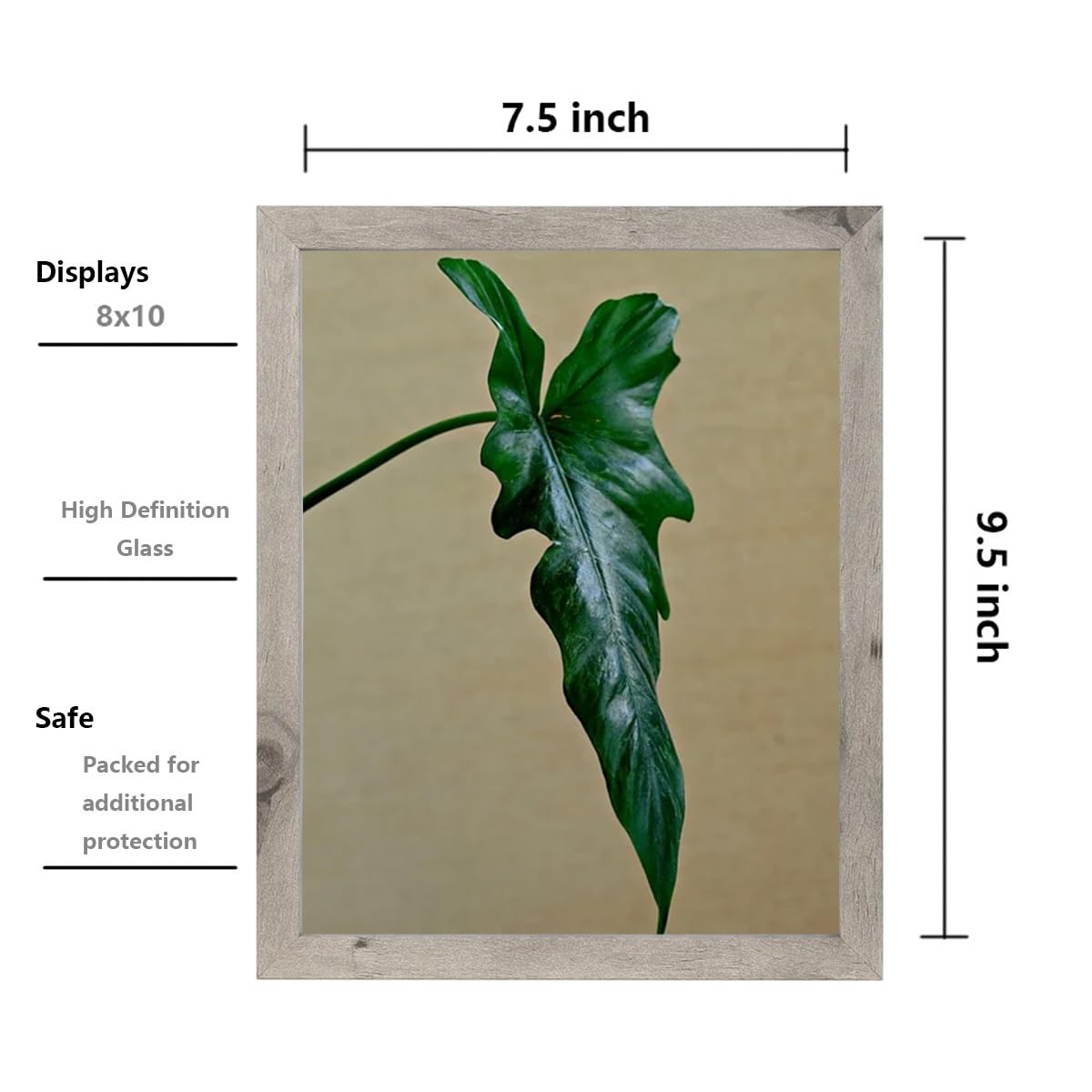 5x7 Picture Frame Gold, Display 5x7 without Mat or 4x6 with Mat, Wall Gallery Photo Frames