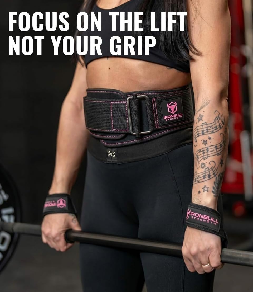 Lifting Wrist Straps for Weightlifting (1 Pair) – Padded Lifting Straps for Deadlifts, Powerlifting, Strength Training & Bodybuilding – Gym Straps for Men & Women