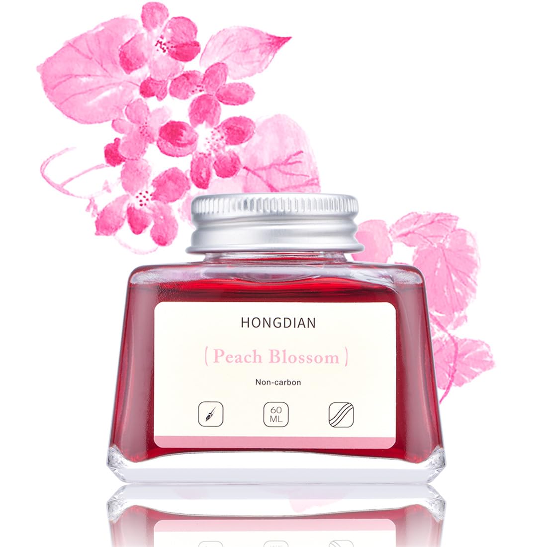 Asvine Hongdian Fountain Pen Bottled Ink Black, 60ml Fountain Pen Bottled Ink, Non Carbon
