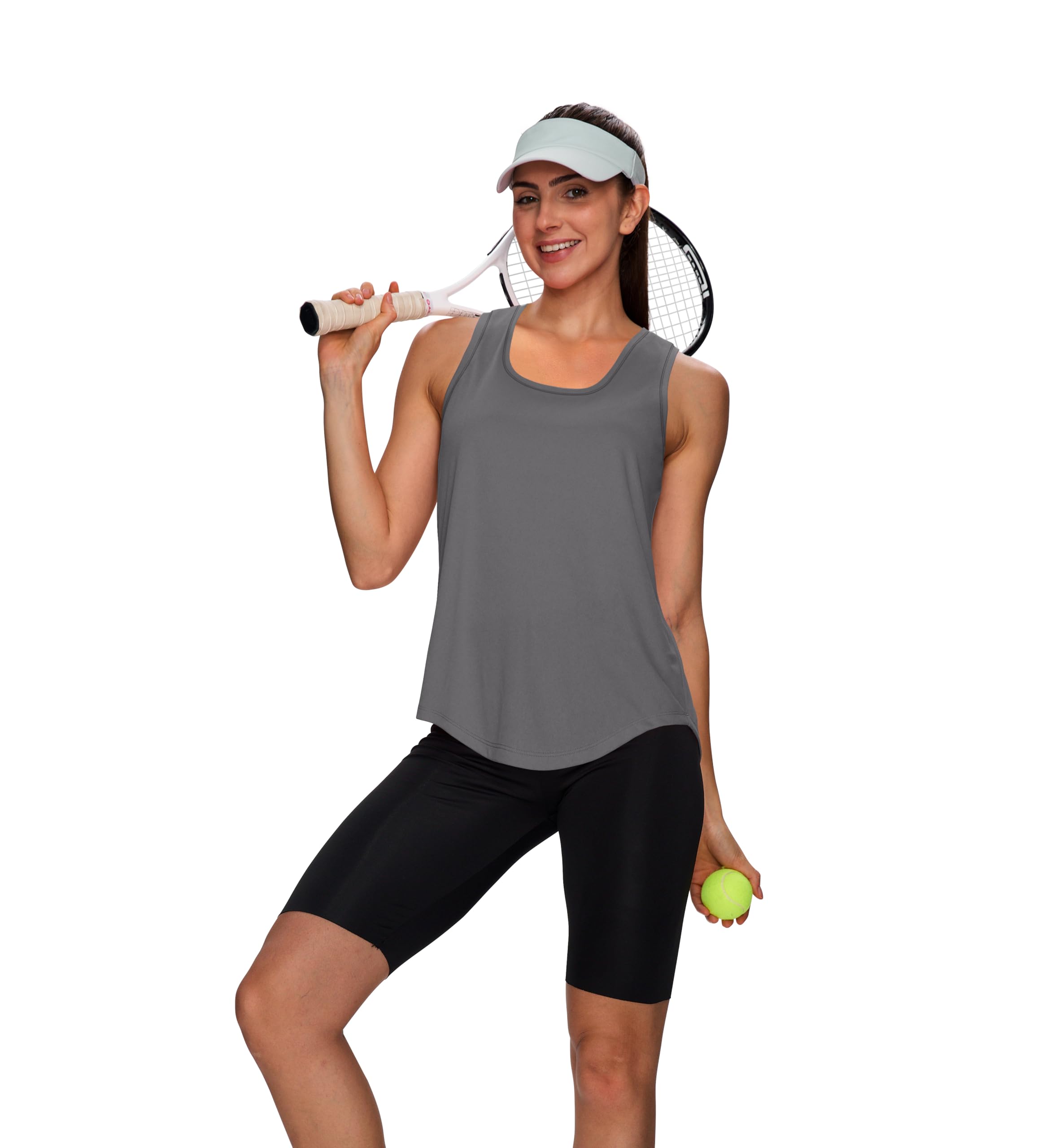 WIHOLL Workout Tops for Women Summer Athletic Tank Tops Sleeveless Shirts Beach Lightweight Gym Clothes