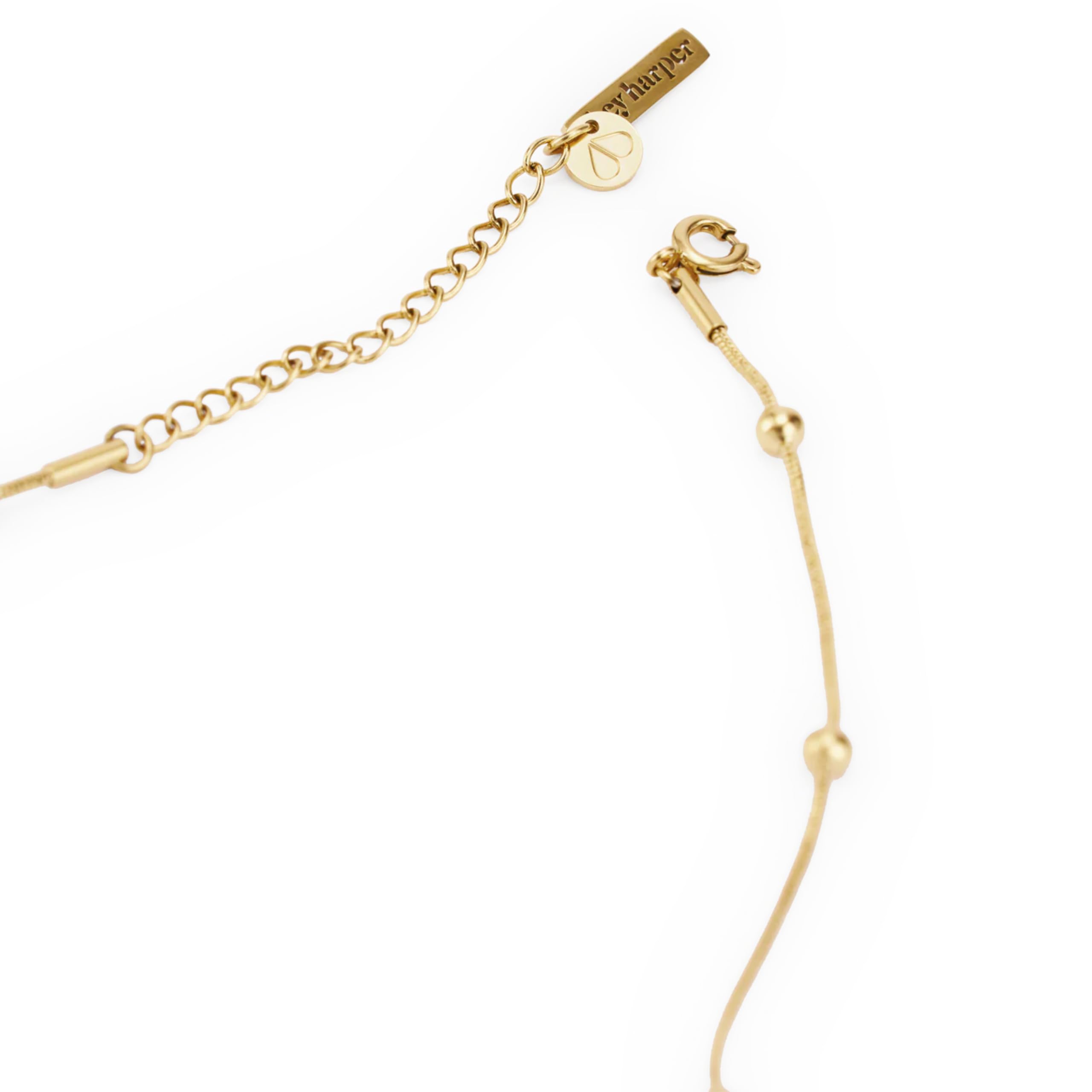 Hey Harper Gold Necklace For Women Trendy Necklace - 14K Golden PVD Coating Waterproof & Sweatproof Non Tarnish Jewelry Chain Necklaces