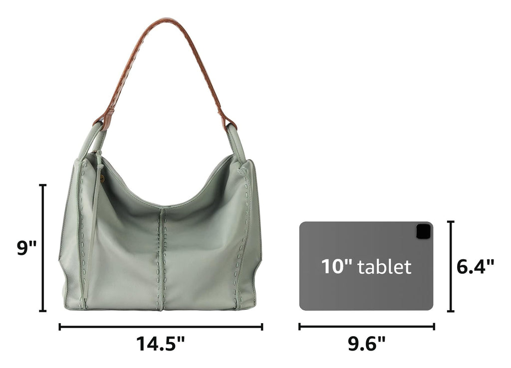 The Sak Los Feliz Hobo Purse - Premium Large Leather Women's Handbag for Everyday & Travel - Durable Purse With Zipper Pocket