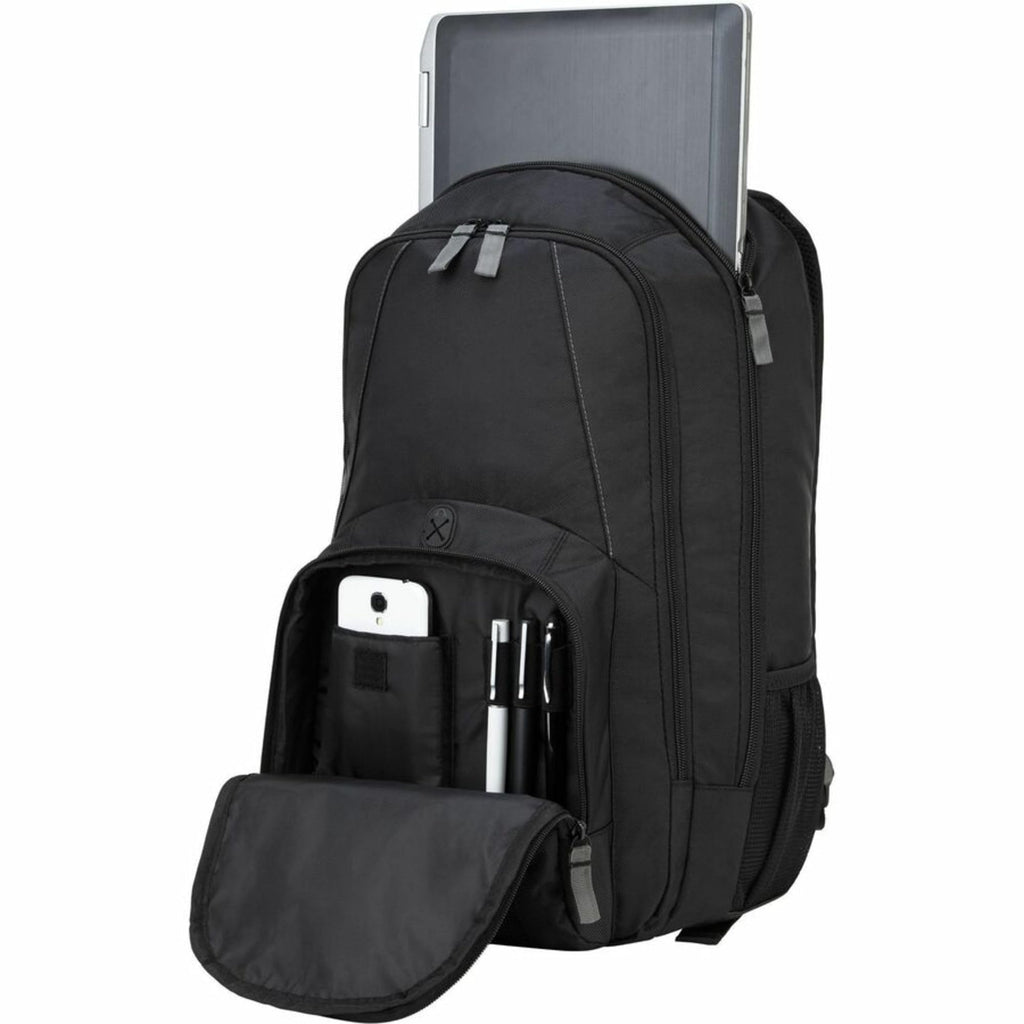 Targus 16 Inch Groove Laptop Backpack, Black - Fits Most Laptops up to 16", Water Resistant Travel Backpack for Business Commuters and Travel (CVR600)