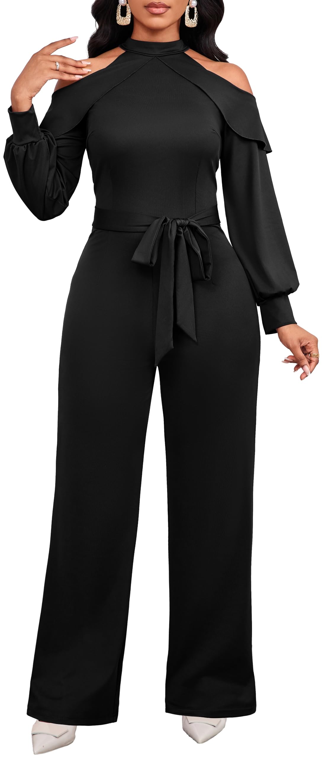 Jumpsuit for Women Sexy Elegant Long Straight Pants Cocktail Printing Jumpsuits Party Club with Zipper