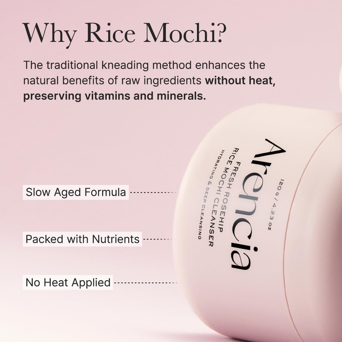 Arencia Calendula Rice Mochi Fresh Cleanser - Moisturizing & Deep-Cleansing (1.76oz)