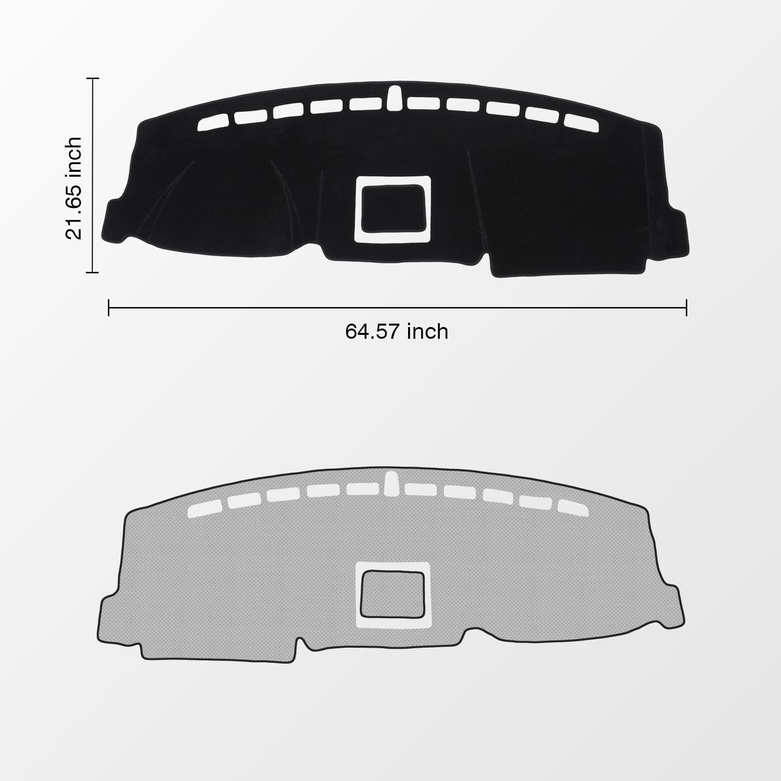 KUST Black Dash Cover for Ford Ranger 1995-2011/Ford Explorer 1995-2001/Mazda B2300 B2500 B3000 B4000 1995-2008/Mercury Mountaineer 1997-2001 Polyester Dashboard Cover Accessories for Ranger