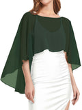 Womens Capelets Shawls and Wraps for Evening Dress Chiffon Capes Wedding Cover Up