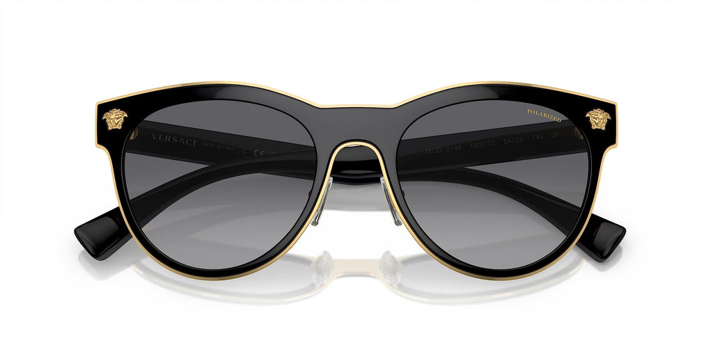 VERSACE VE2198 Phantos Shape Metal Sunglasses 54mm
