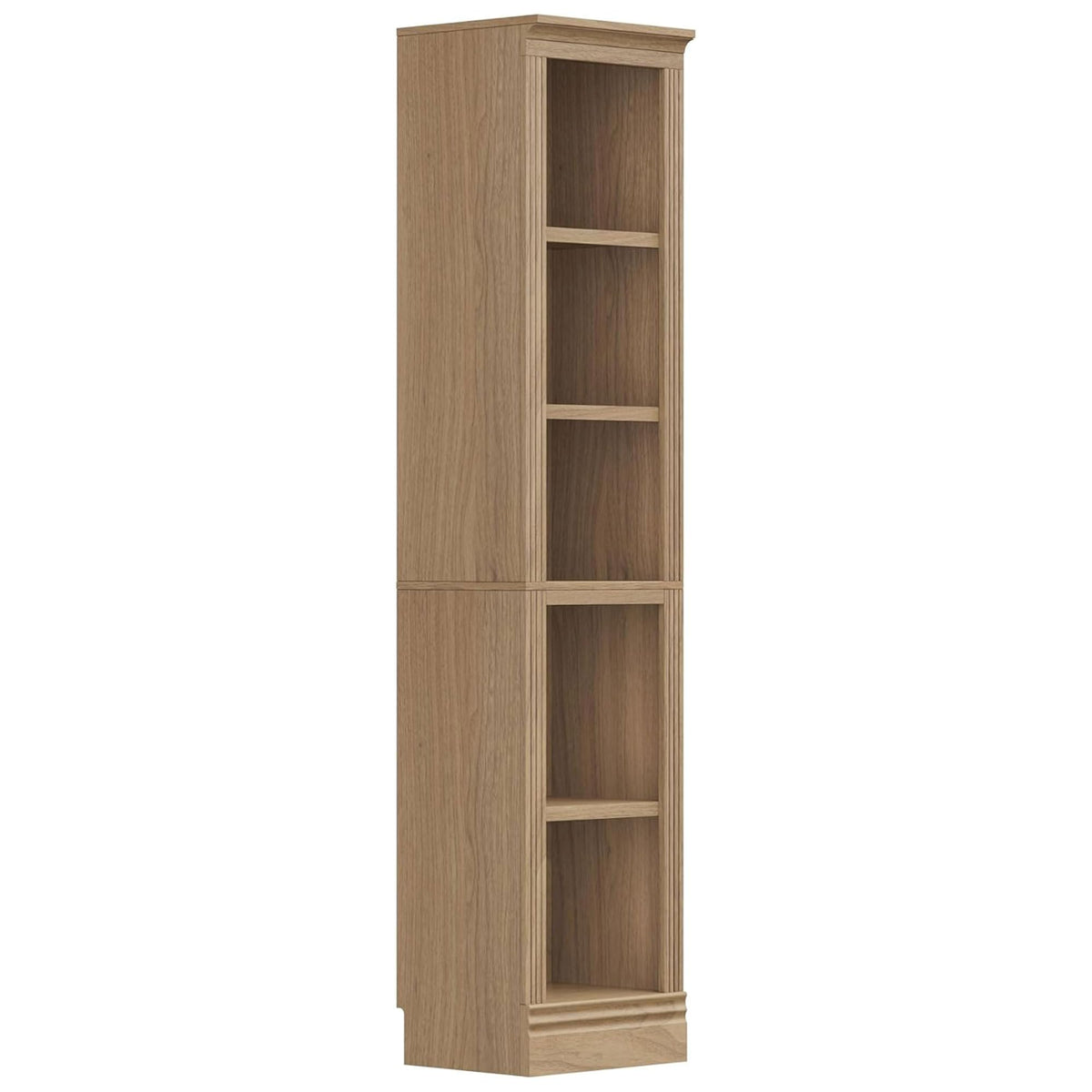 JAHRSTIM Halston Bookshelf, 5-Tier Tall Deep Storage Shelf, Adjustable Open Shelving Unit Closet Organizer and Storage for Living Room Home Office Bedroom, Modular Deep Bookcase Bookshelves