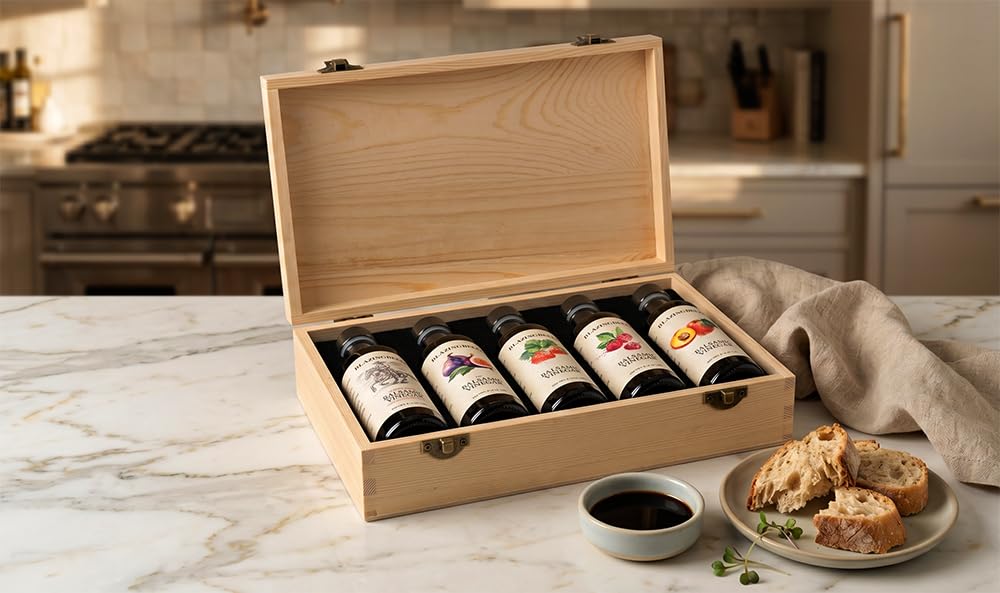 Blazing Bella Barrel Aged Balsamic Vinegar of Modena, Italy – Thick, Rich & Naturally Sweet – Premium Traditional Italian Balsamic – 8.45 fl oz (250ml)