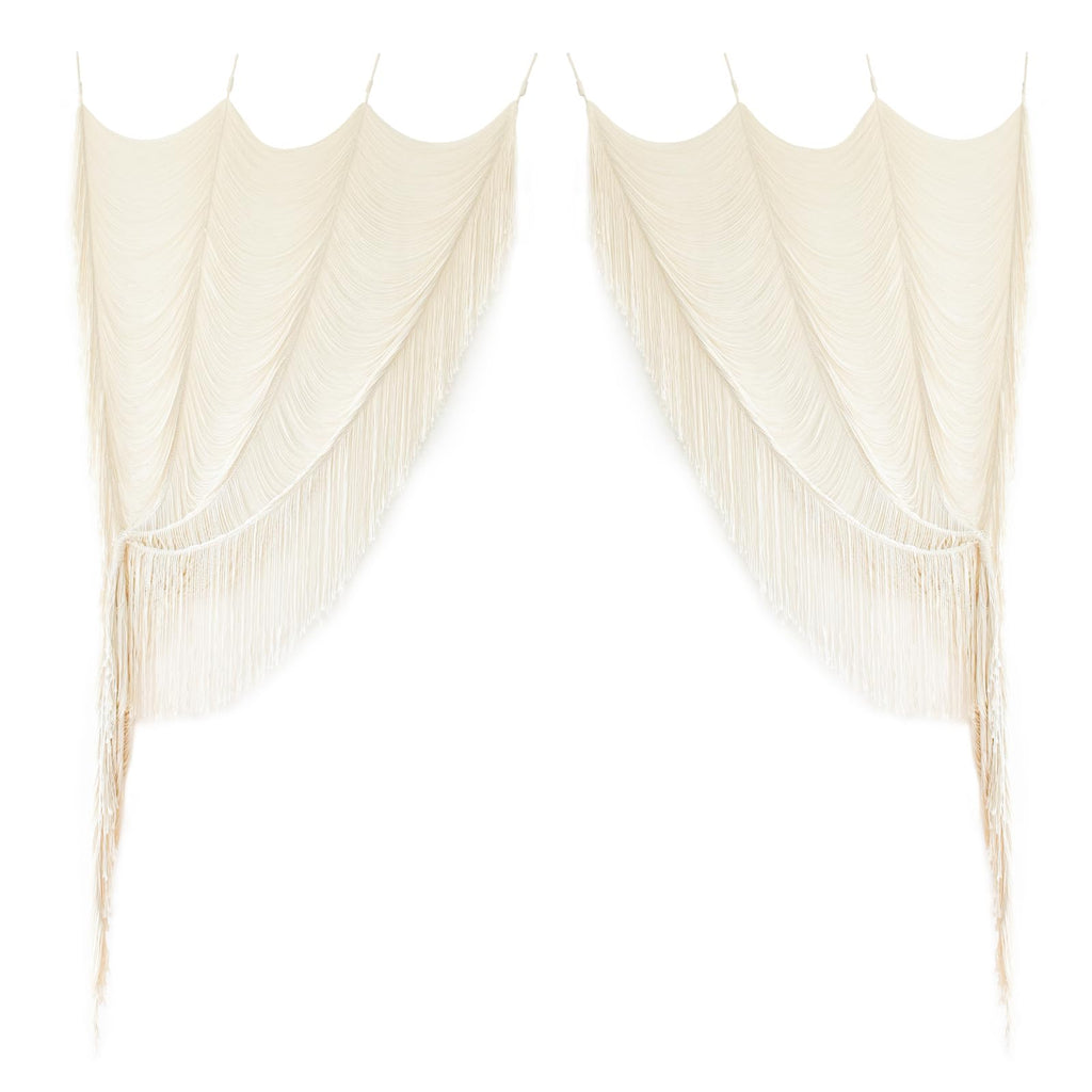 Flber Macrame Curtain Window Macrame Room Divider Doorway Curtain Boho Macrame Wall Hanging Living Room Bedroom Decor 42" W x 75" H