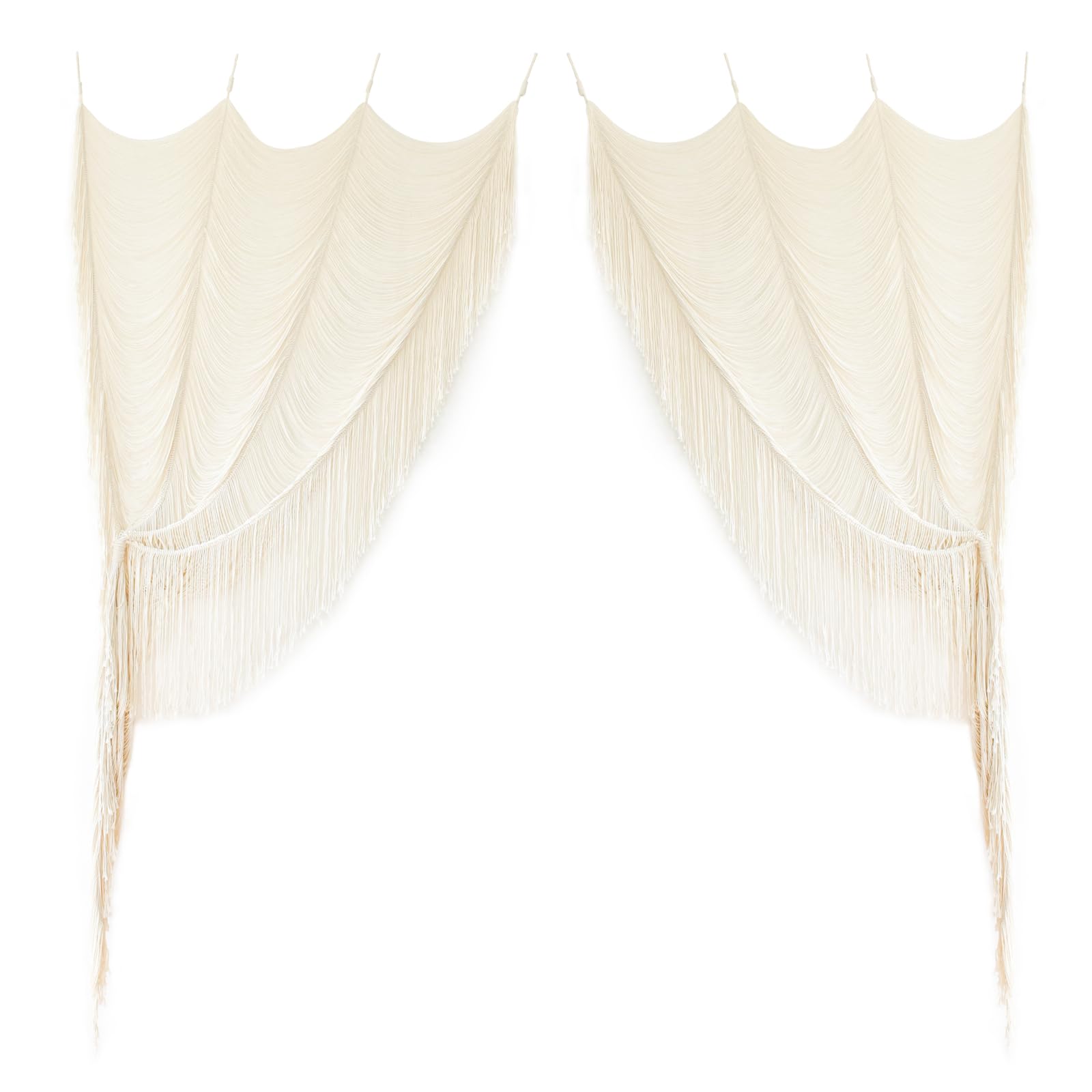 Flber Macrame Curtain Window Macrame Room Divider Doorway Curtain Boho Macrame Wall Hanging Living Room Bedroom Decor 42" W x 75" H