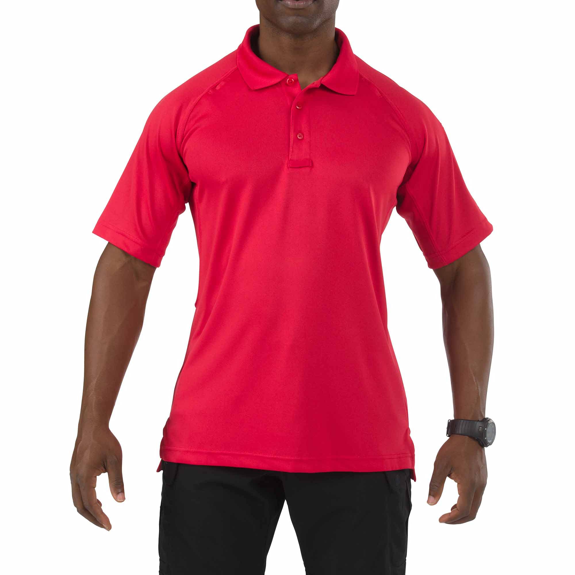 5.11 Tactical Men's Performance Short Sleeve Polo, 100% Polyester, Moisture Wicking, Style 71049