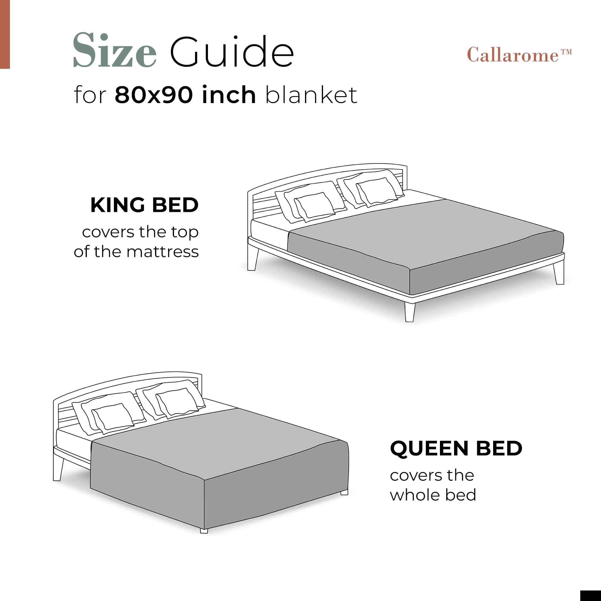 Waterproof Blanket for Bed & Couch Protection, Reddish/Green, 80"x90" | High-Density Heavy-Duty Material – Ultra-Soft & Durable Soft Fleece, Leakproof, Reversible, Silent No-Crinkle Design