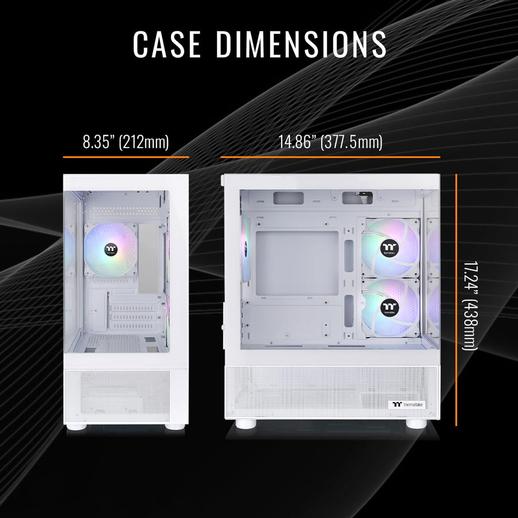 Thermaltake LCGS Quartz R66 Gaming Desktop (AMD Ryzen™ 5 5600, ToughRam DDR4 3600Mhz 16GB RGB Memory, AMD Radeon™ RX 6600, 1TB NVMe M.2, WiFi, Windows 11) S2QT-B550-R66-LCS