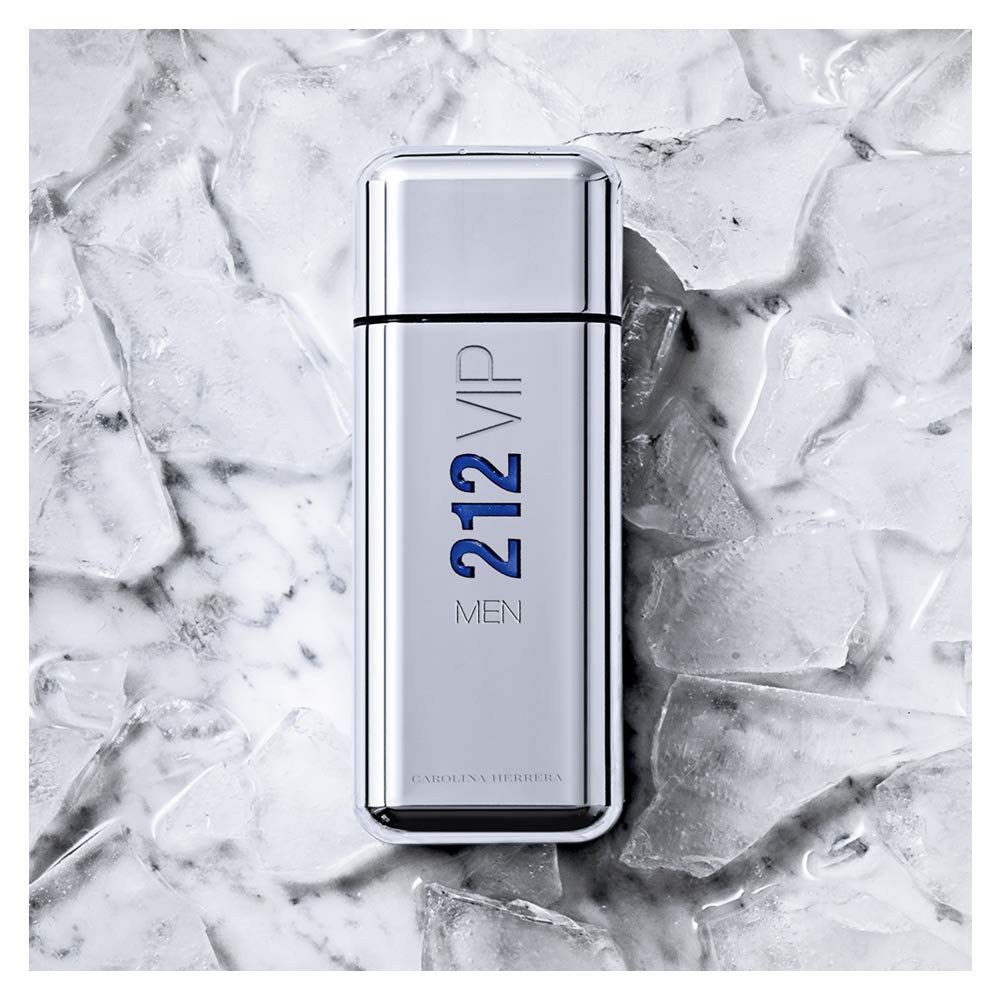 Carolina Herrera 212 Vip Men Fragrance For Men - Notes Of Caviar Lime, Ginger And Tonka Bean - Intimate And Magnetic Scent - Blend Of Fresh And Woody - Perfect For Night Use - Edt Spray - 1.7 Oz