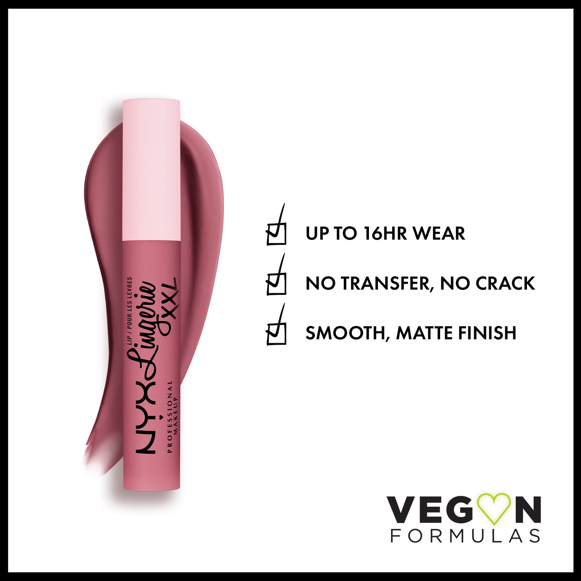 NYX PROFESSIONAL MAKEUP Lip Lingerie XXL Matte Liquid Lipstick - Undress'd (Pink Nude)