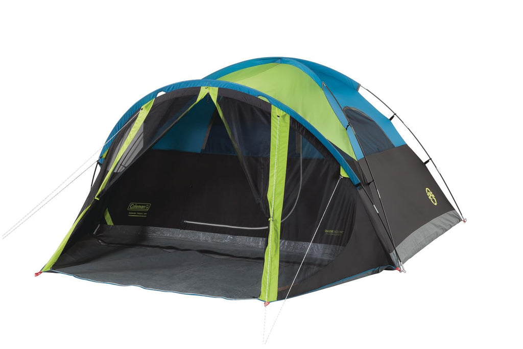 Coleman Carlsbad Dark Room Tent with Screened Porch, 4/6 Person Tent Blocks 90% of Sunlight to Keep Inside Cool, Weatherproof Shelter with Easy Setup