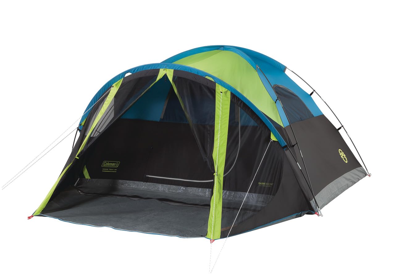 Coleman Carlsbad Dark Room Tent with Screened Porch, 4/6 Person Tent Blocks 90% of Sunlight to Keep Inside Cool, Weatherproof Shelter with Easy Setup