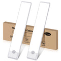Motion Sensor Under Cabinet Lights, Magnetic Rechargeable Under Counter Closet Light, Wireless Night Light Bar Stick-On, 2-Pack, Warm White