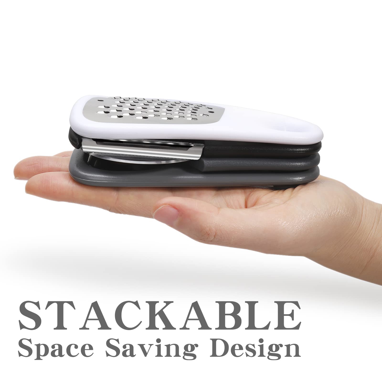 5 Pieces Kitchen Gadgets Set - Space Saving Cooking Tools Accessories Cheese Chocolate Grater, Fruit Vegetable Peeler, Bottle Opener, Pizza Cutter, Burlap Bags with Drawstring Gift Set