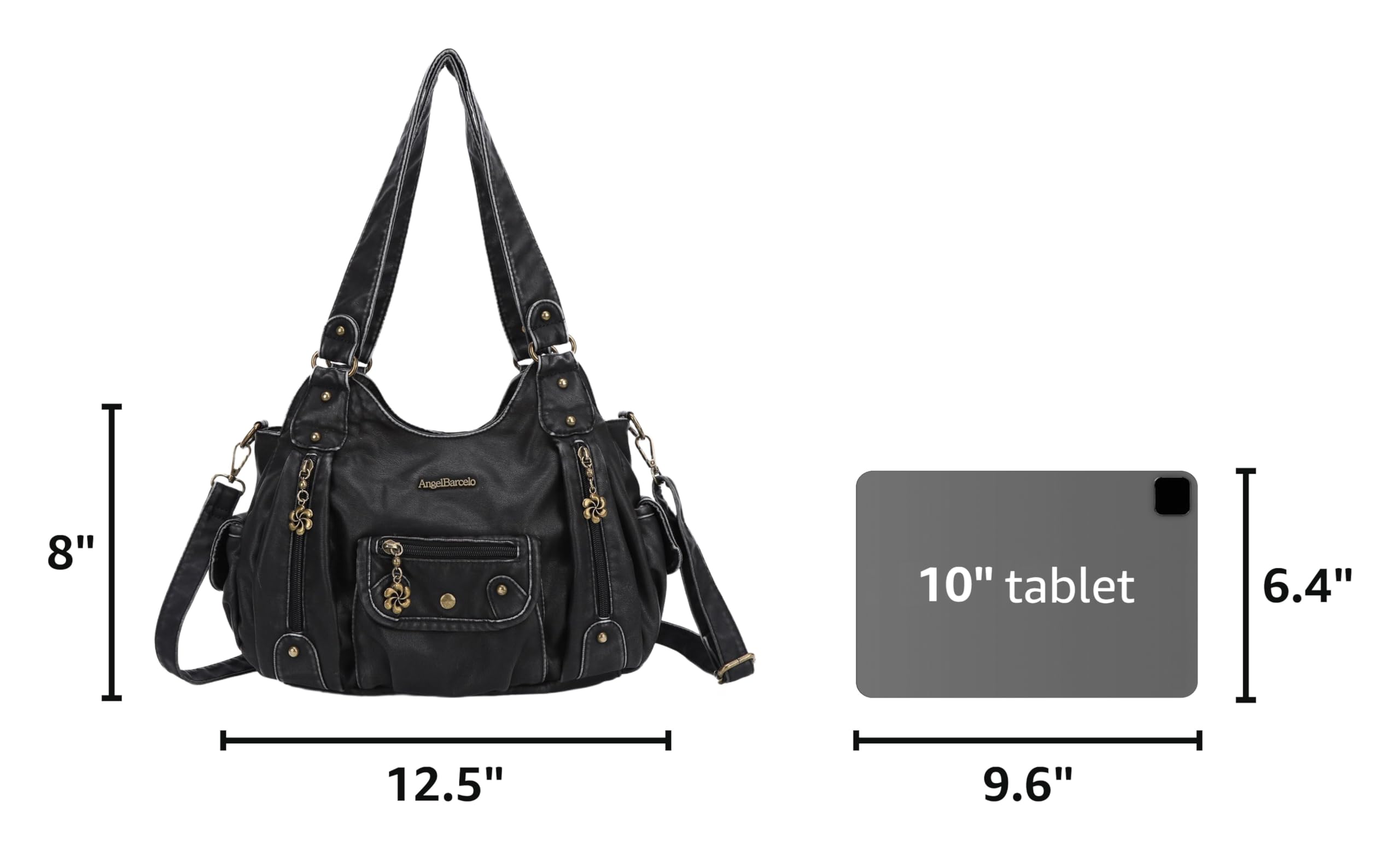 Angel Barcelo Purses for Women Soft PU Leather Shoulder Bag Crossbody Purse and Handbags