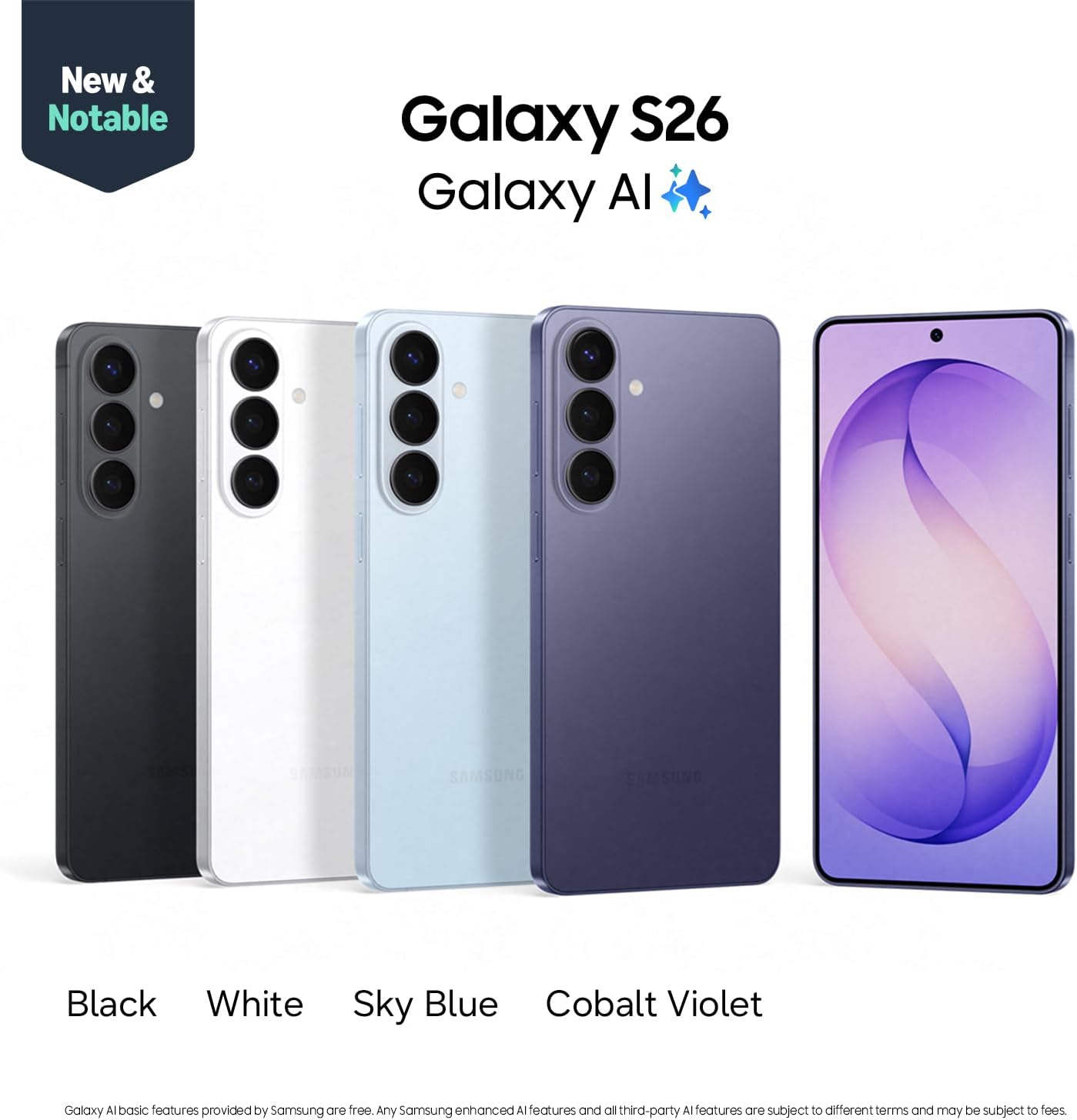 Samsung Galaxy S26 Ultra, Unlocked Android Smartphone, 512GB, Privacy Display, Galaxy AI, AI Camera, Super Fast Charging 3.0, Durable Battery, 2026, US 1 Year Warranty, Black