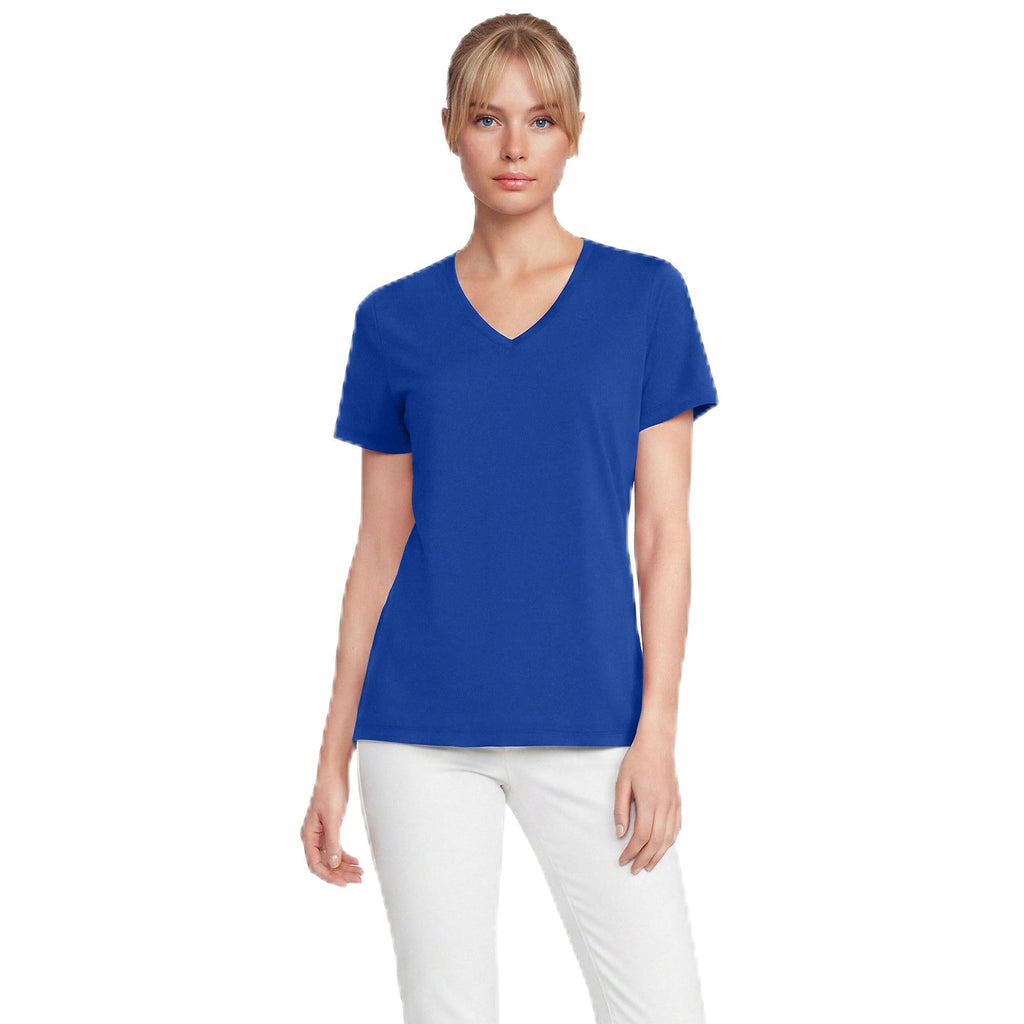 Lands' End Women's Relaxed American-Grown Supima Cotton V-Neck T-Shirt