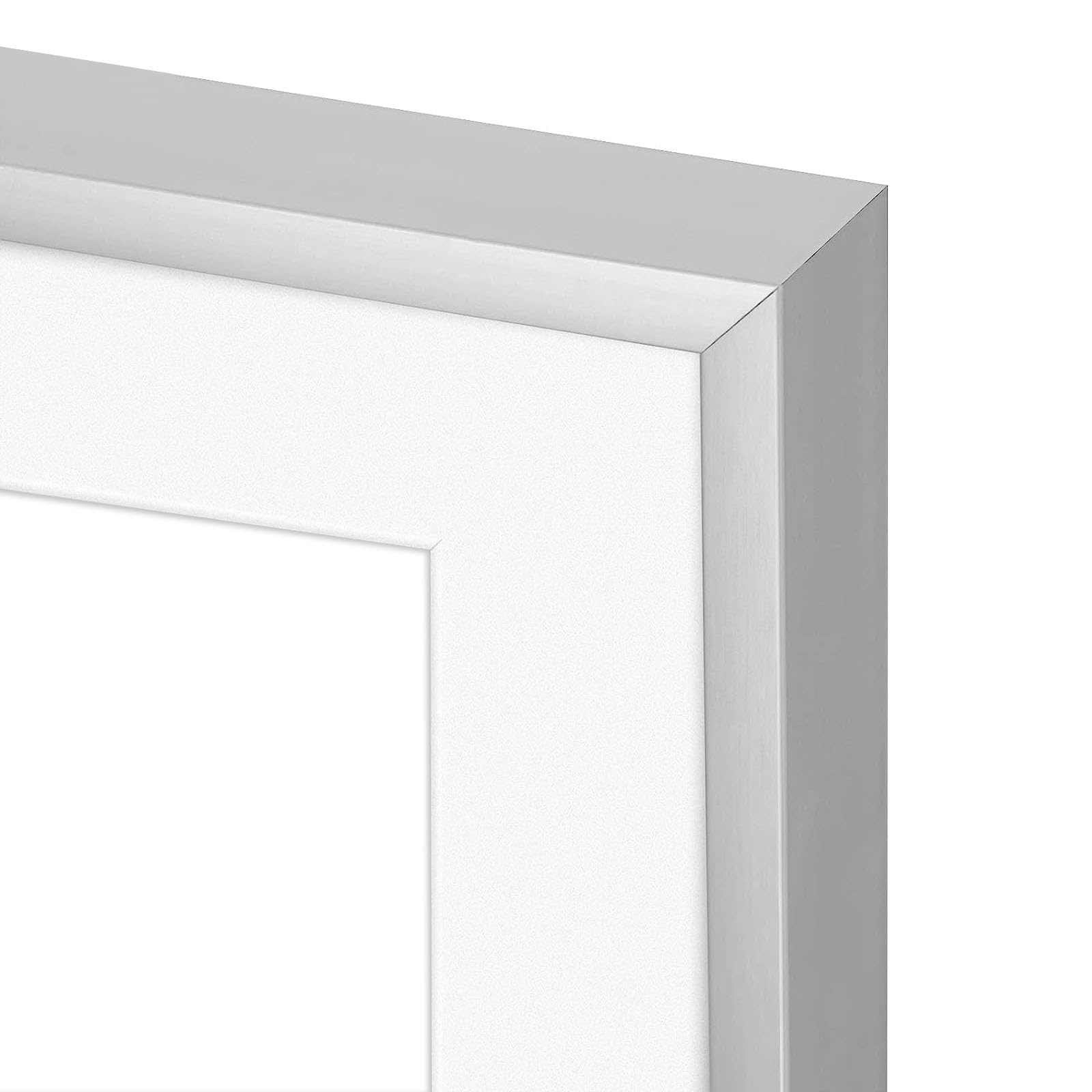Frametory, 6x8 Aluminum Picture Frame - 6 x 8 Black Frame with Removable Mat for 5 x 7 Photo - 6 by 8 Durable Metal Frame with Real Glass - Sawtooth Hanger for Easy Wall Display - 1 Pack