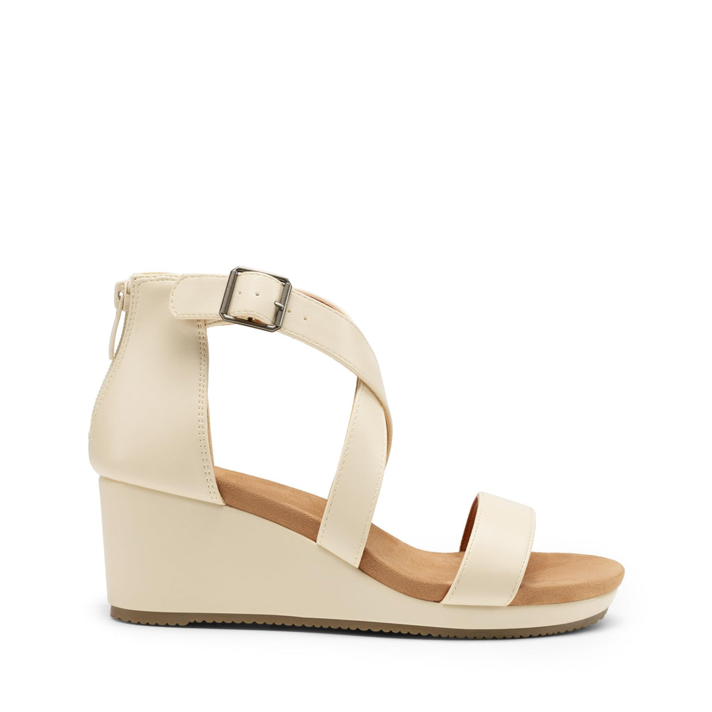 DREAM PAIRS Women's Open Toe Buckle Ankle Strap Summer Platform Wedge Sandals