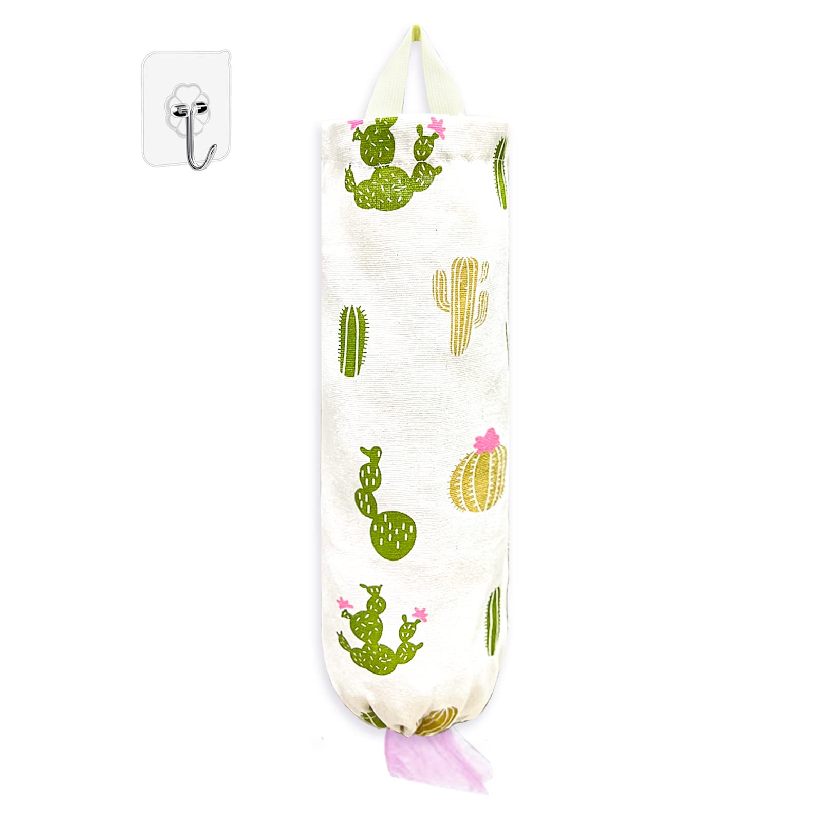 Plastic Bag Holder，Reusable Grocery Bag Holder，Wall Mount Plastic Bag Organizer Shopping Bags Carrier，Washable Large Grocery Bag Storage Dispenser for Home Kitchen Travelling Decor, 1 Pack，Alpaca