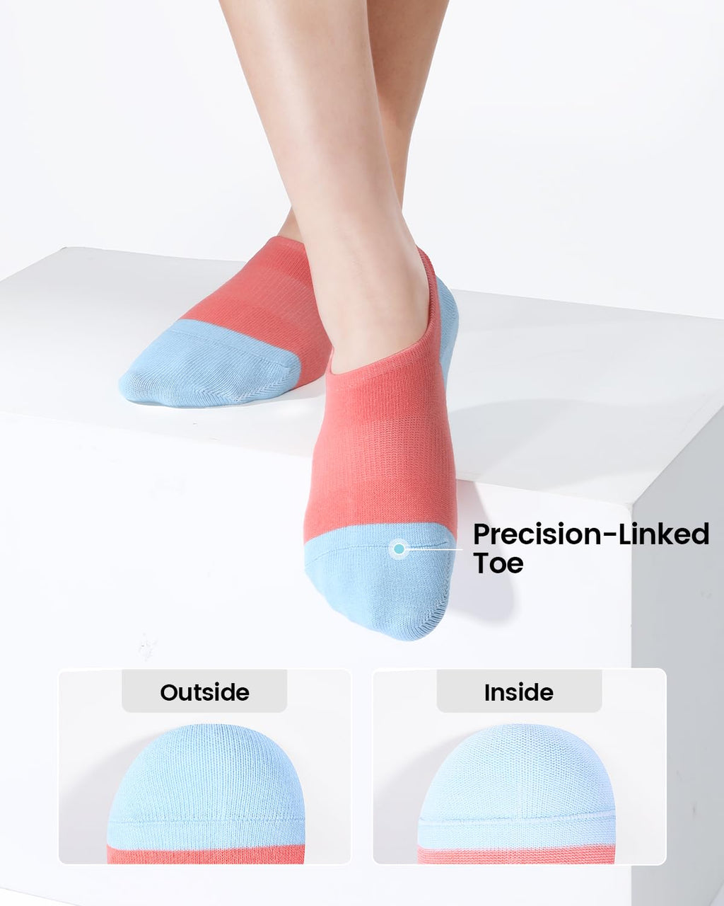 IDEGG No Show Socks Women 10 Pairs Low Cut Anti-Slid Novelty Athletic Casual Invisible Liner Socks