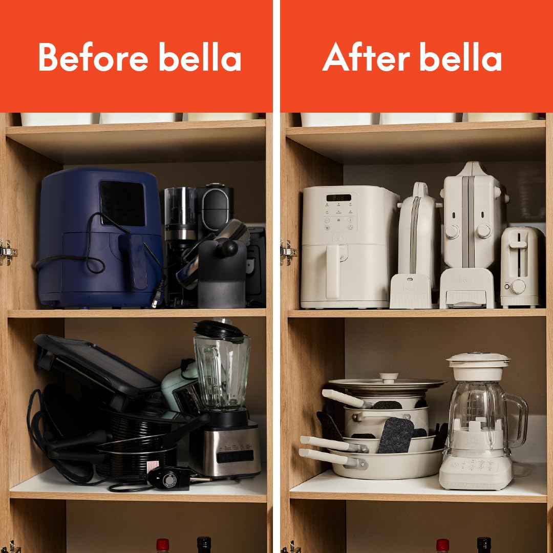 BELLA VersaBrew 2-in1 Coffee Maker, K-Cup compatible, Brew 3 Sizes Carafes & Single Serve Cups, Dishwasher Safe Reusable Filter & Filter Holder, Iced Coffee Function, 60oz Tank, Blossom