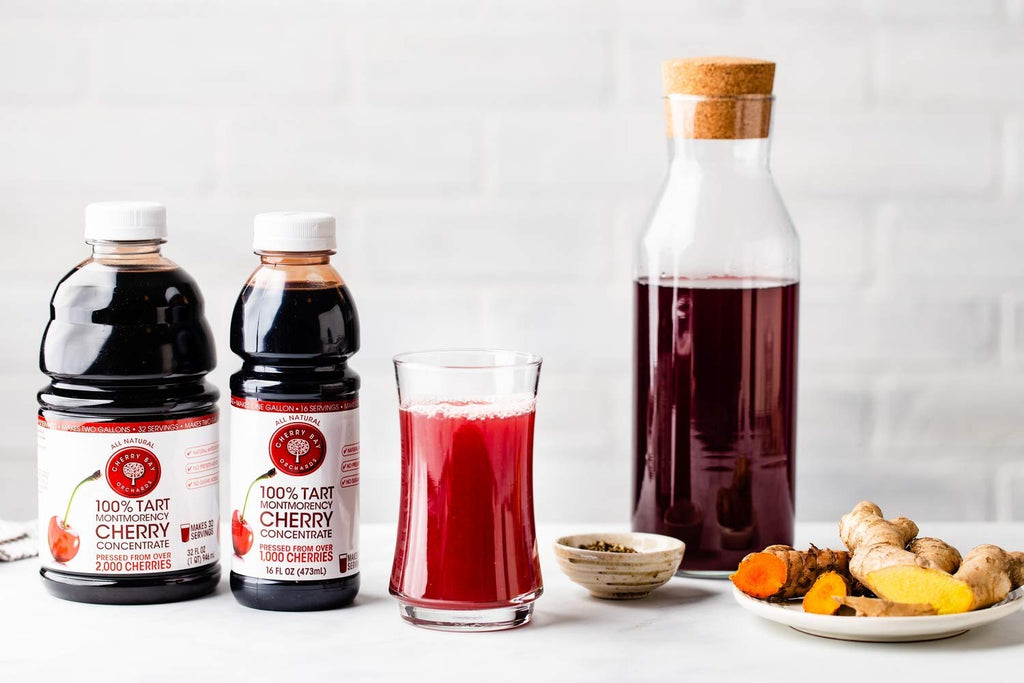 Cherry Bay Orchards Tart Cherry Concentrate - All Natural Juice to Promote Healthy Sleep, 16oz Bottle - Gluten Free, Natural Antioxidants, No Added Sugar or Preservatives
