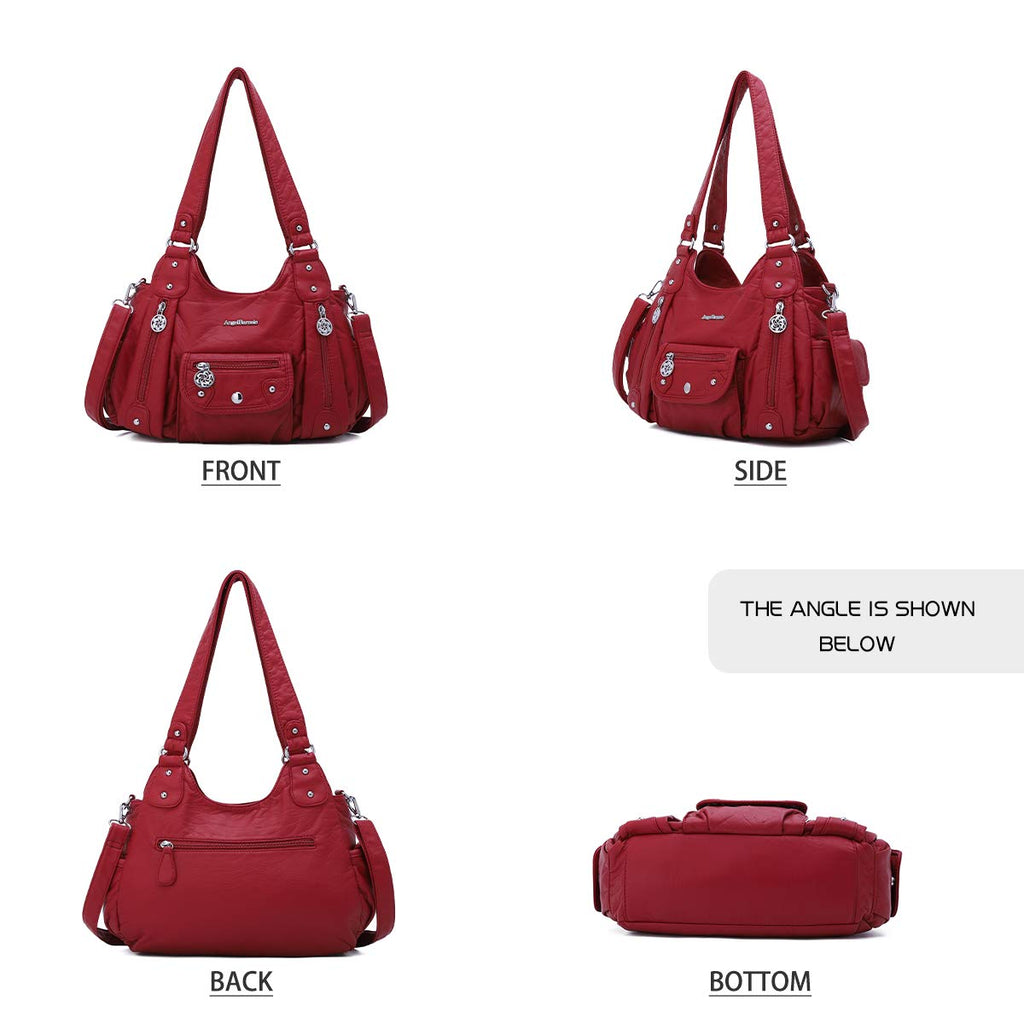 Angel Barcelo Purses for Women Soft PU Leather Shoulder Bag Crossbody Purse and Handbags