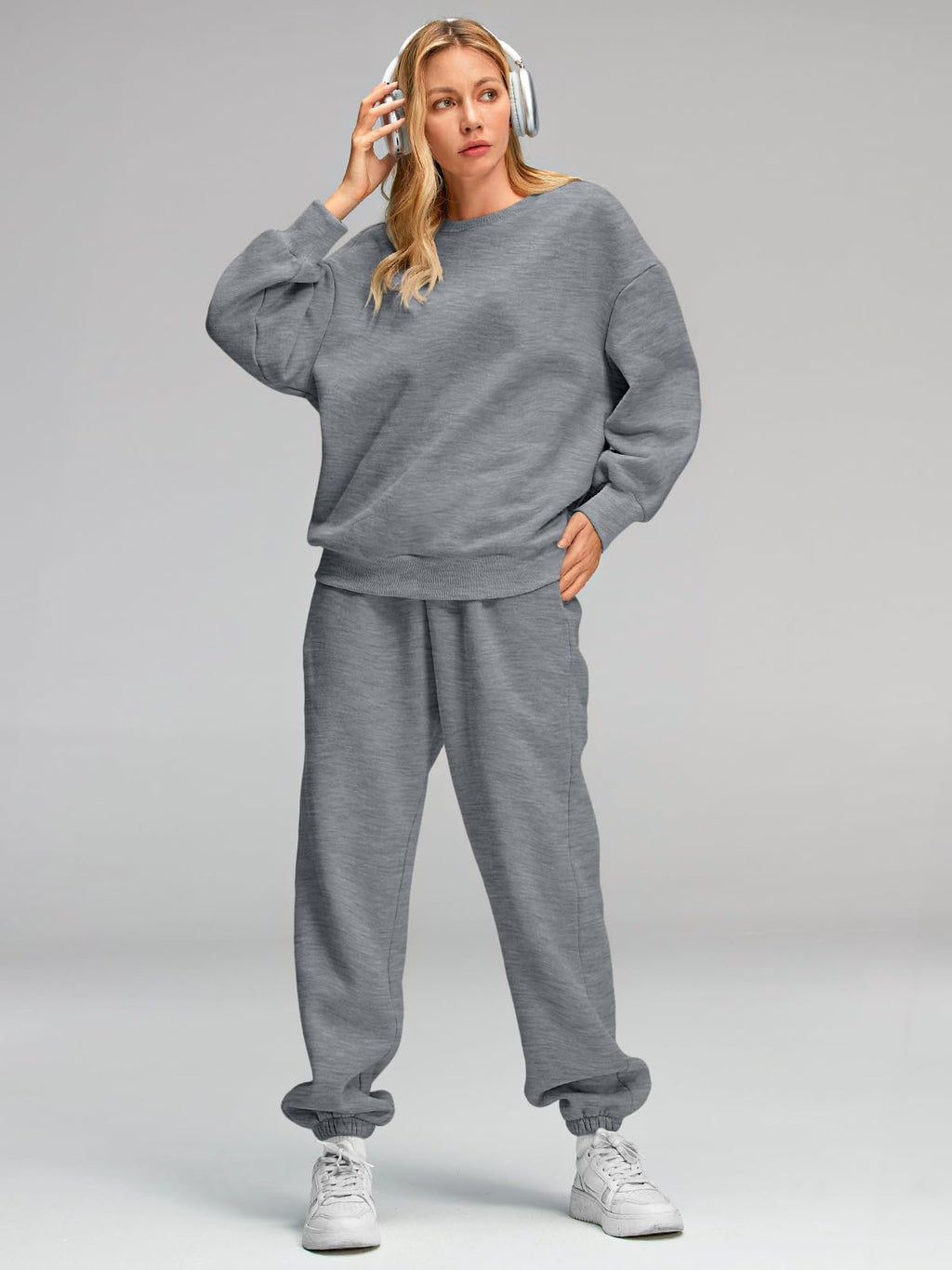 AUTOMET Womens 2 Piece Outfits Sweatsuit Lounge Sets Matching Sweat Set Pockets