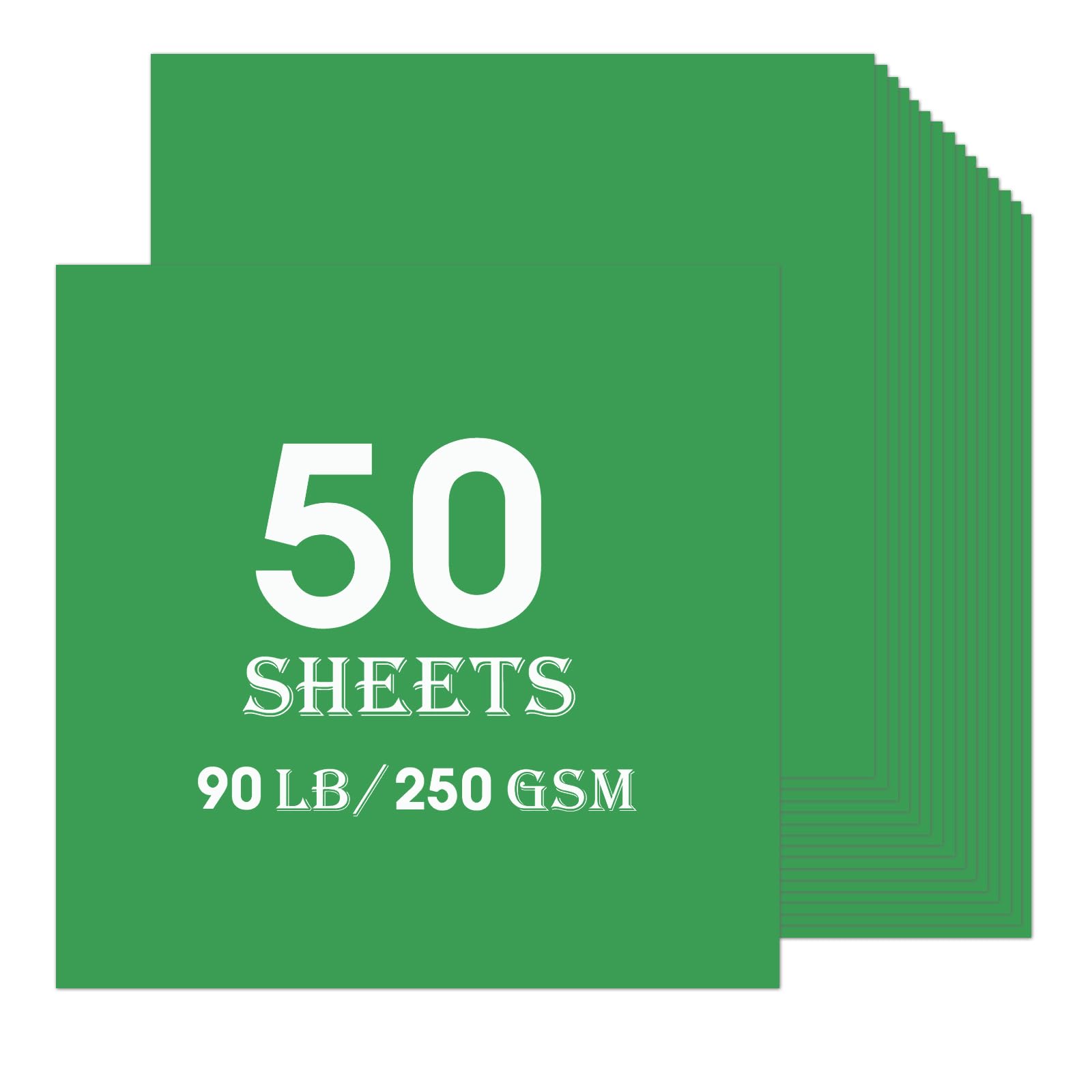 Black Cardstock 50 sheets, 12” x 12” Cardstock Paper Bulk Construction Paper,250GSM Card Stock Printer Paper Scrapbooking Supplies for Diy Crafts Cricut Card Making (Black)