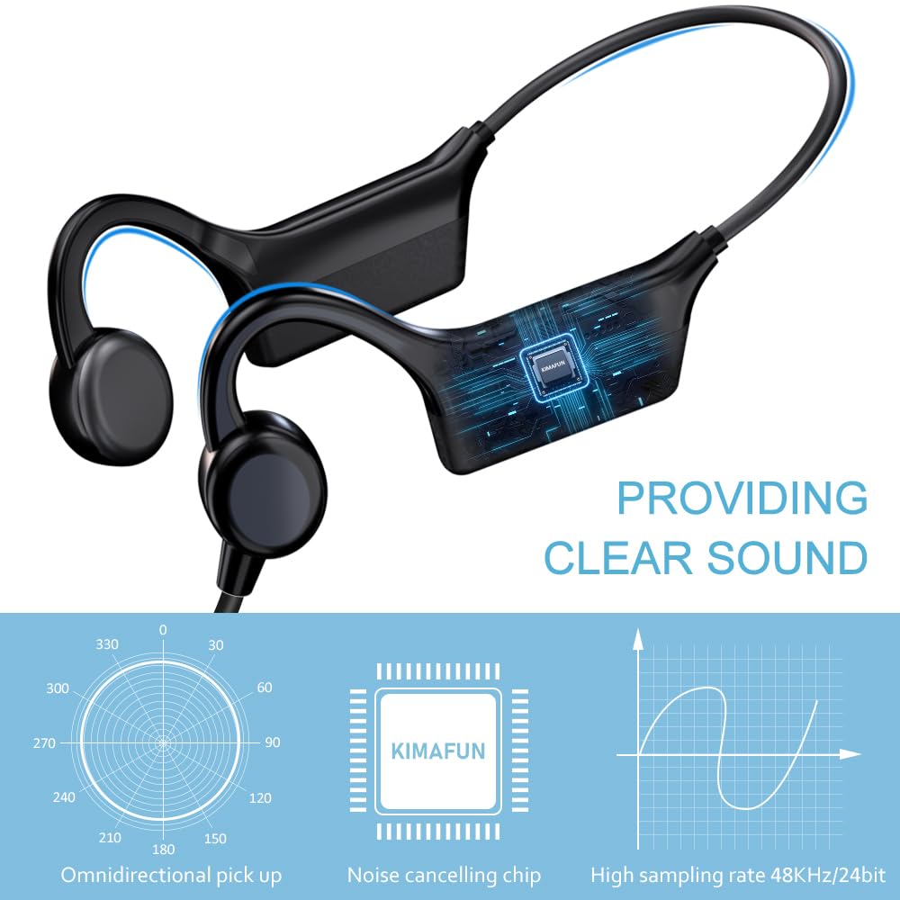 KIMAFUN 2.4G Fitness Headset Wireless Microphone, IP67 Waterproof Sweatproof Microphone for Water Aerobics, Swimming Coach, Fitness Instructor, Yoga, Spinning, Training, Teaching, Speakers, GWP91