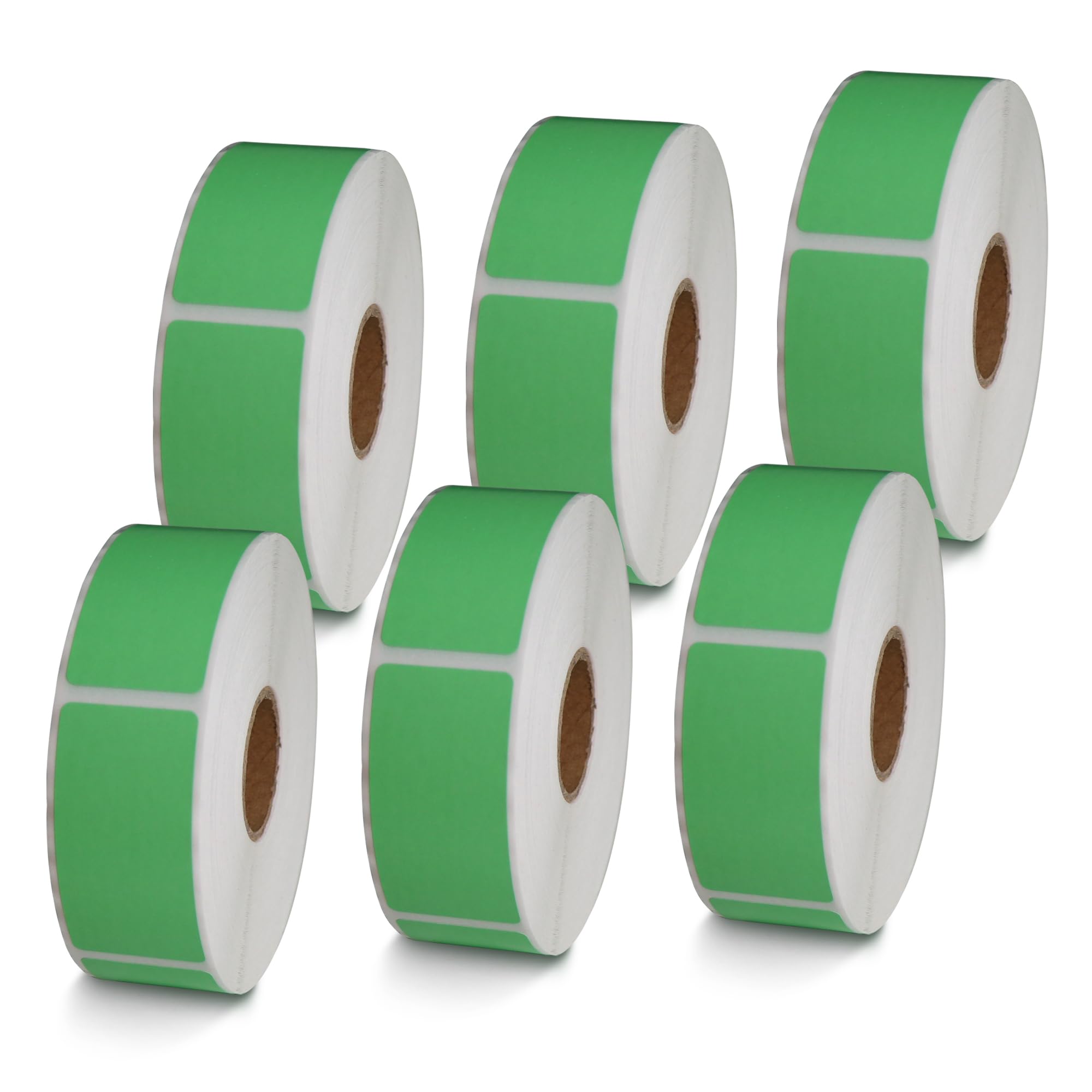 BETCKEY - 1" x 0.5" Small Labels Compatible with Zebra & Rollo Label Printer, Premium Adhesive & Perforated[Light Blue, 6 Rolls, 14580 Labels]
