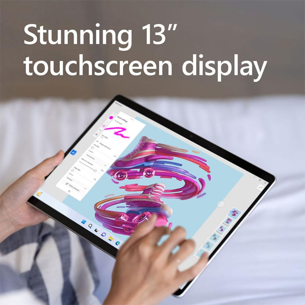 Microsoft Surface Pro 9 Tablet - 13" - Core i7 12th Gen i7-1265U Deca-core (10 Core) - 16 GB RAM - 256 GB SSD - Windows 11 Pro 64-bit - Platinum