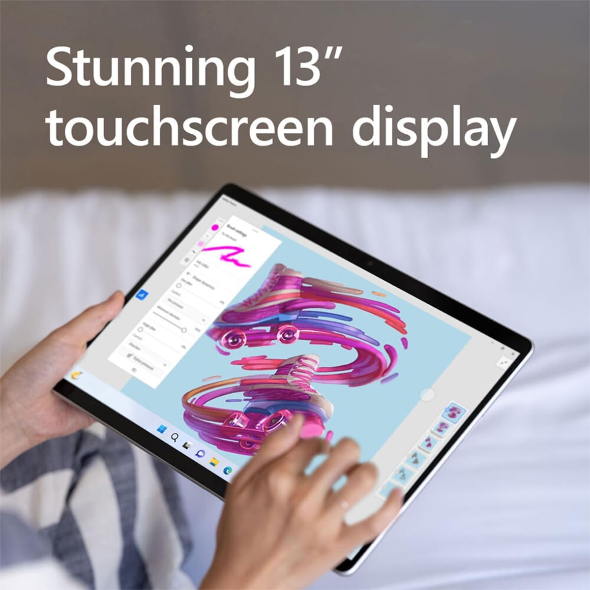 Microsoft Surface Pro 9 Tablet - 13" - Core i7 12th Gen i7-1265U Deca-core (10 Core) - 16 GB RAM - 256 GB SSD - Windows 11 Pro 64-bit - Platinum