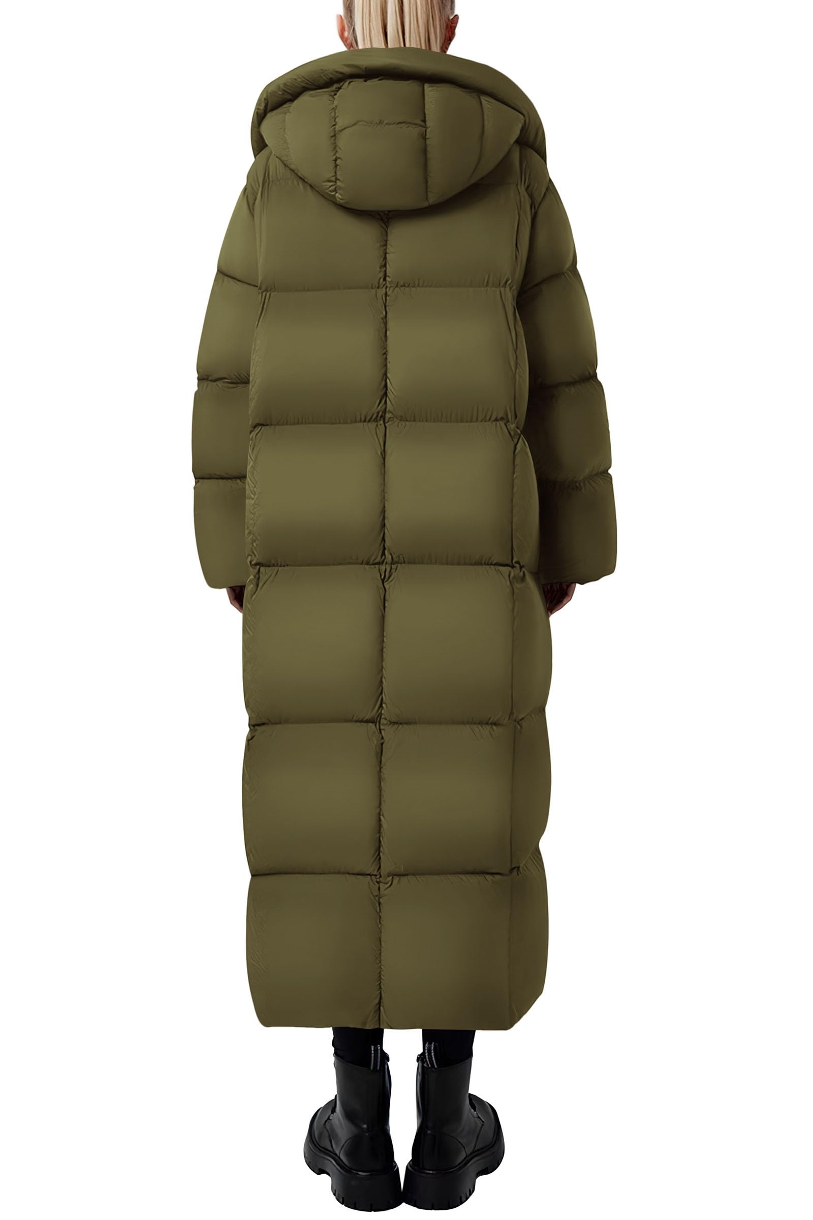 PRETTYGARDEN Women's Winter Long Puffer Coats Hooded Zip Up Casual Thickened Down Jackets Trendy Warm Clothes Outerwear
