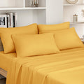 HOMEIDEAS Full Size Bed Sheets - 6 Piece Set (Aqua Blue) - Extra Soft Brushed Microfiber 1800 Bedding Sheets, Deep Pocket, Wrinkle & Fade Free