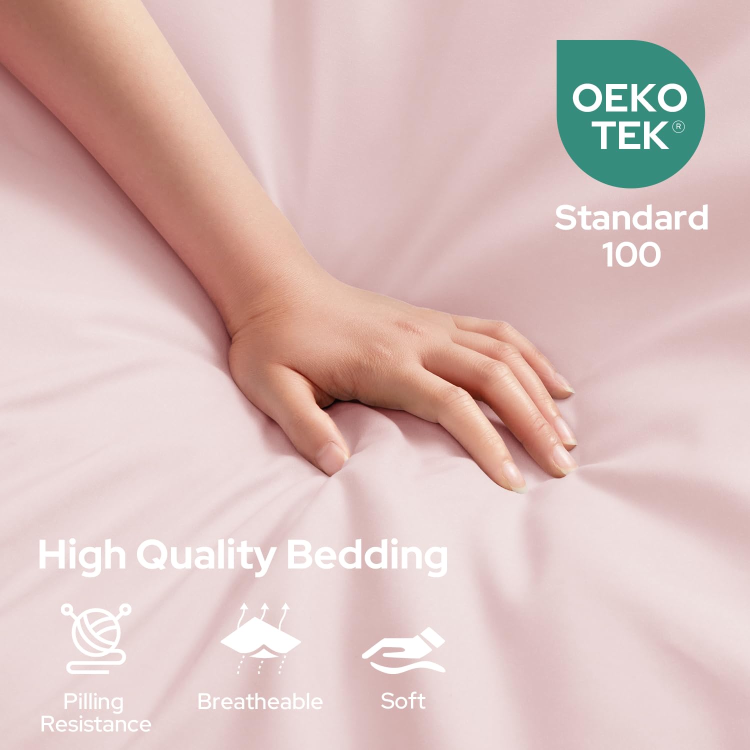 HOMEIDEAS Full Size Bed Sheets - 6 Piece Set (Aqua Blue) - Extra Soft Brushed Microfiber 1800 Bedding Sheets, Deep Pocket, Wrinkle & Fade Free