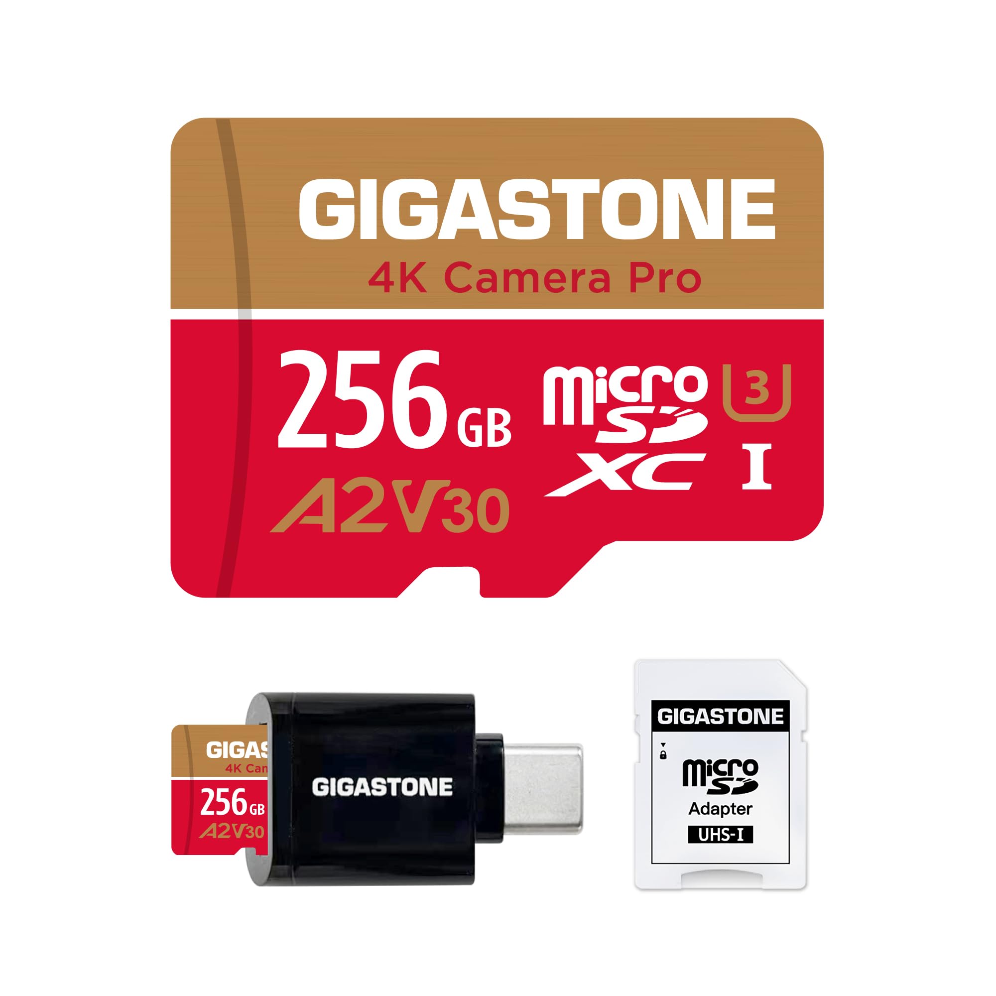 【5-Years Data Recovery】 GIGASTONE 64GB Micro SD Card 5-Pack, 4K Camera Pro, A2 V30 Compatible with Gopro, Dash Cam, DJI, Drone, Security Camera, Speed Up to 95MB/s, UHS-I U3 C10, with Adapter