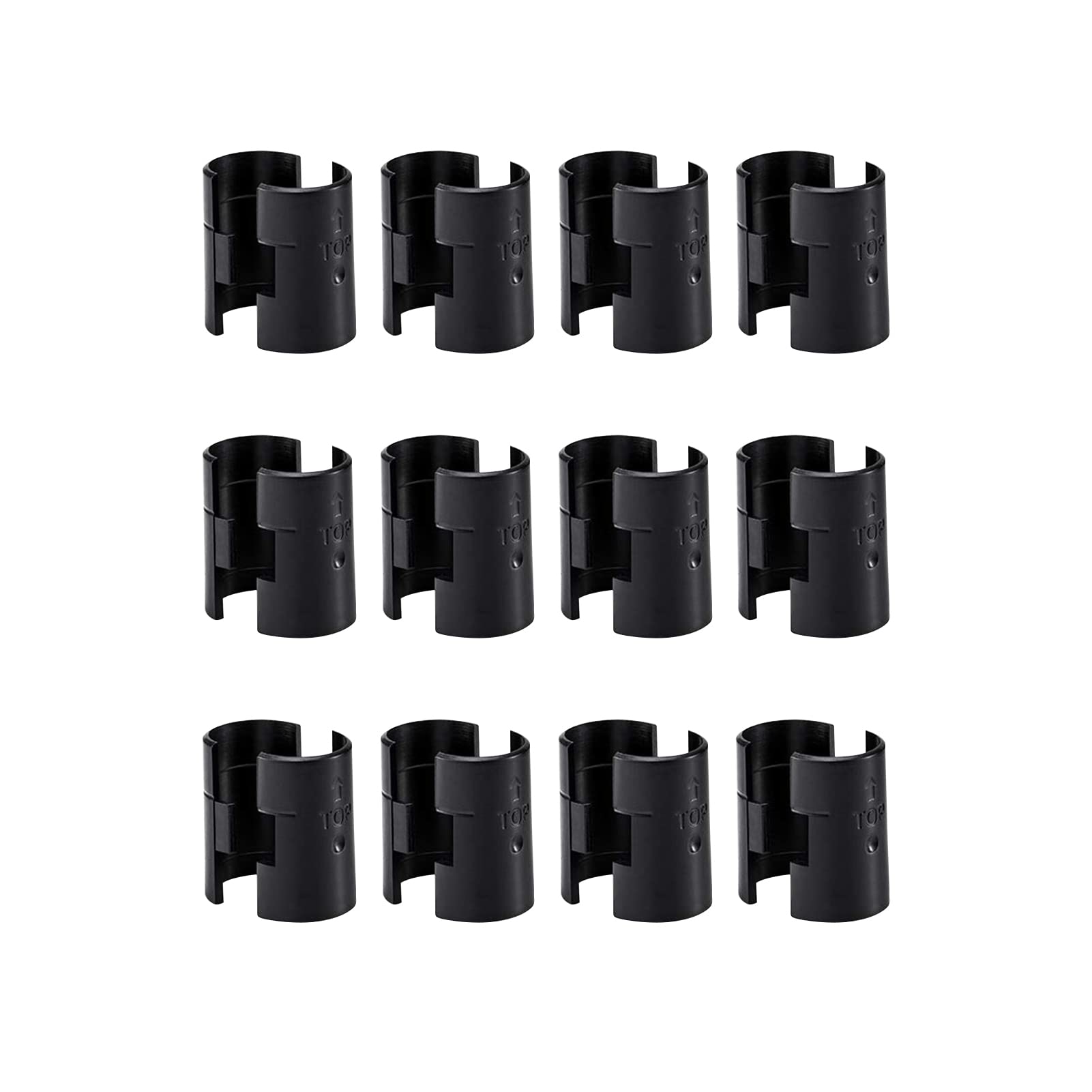8 Wire Shelving Shelf Lock Clips for 1" Post - 4 Pairs of Shelving Sleeves Replacements for Wire Shelving System Plastic Accessories Parts